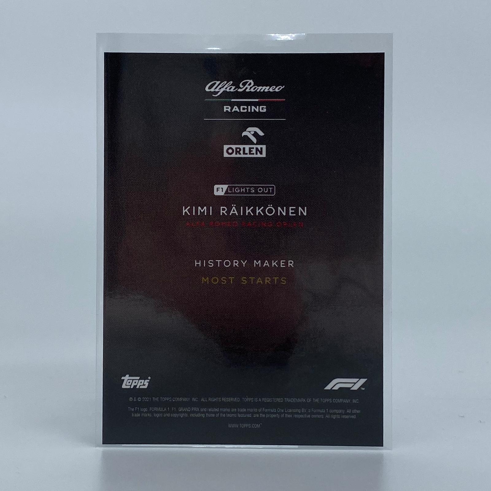 Kimi Raikkonen History Maker F1 Racing Collectible - Perfect for F1 Fans, Motorsport Enthusiasts & Memorabilia Collectors