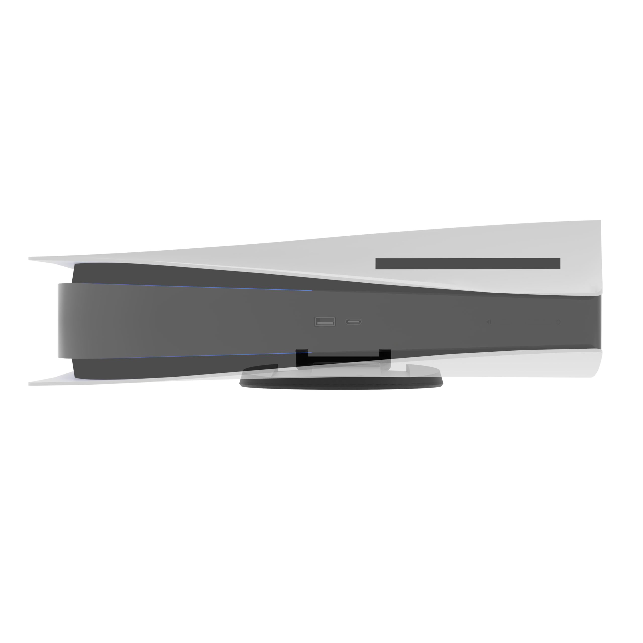 PS5 Stand for Disc Edition - Horizontal & Vertical Base Holder with Non-Slip Design, Easy Installation, Black Replacement Accessories for PlayStation 5 Console (Not Compatible with PS5 Slim) - Perfect for Gaming Setups & Living Room Entertainment Systems