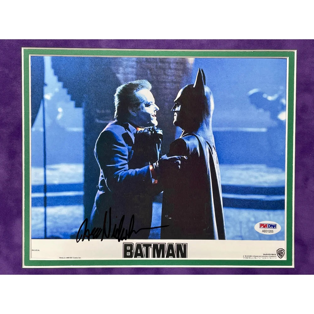 Authentic Jack Nicholson Autographed Joker 8x10 Photo - Framed PSA/DNA Certified - Signed Batman 1989 Movie Memorabilia - Perfect for Superhero Fans & Collectors
