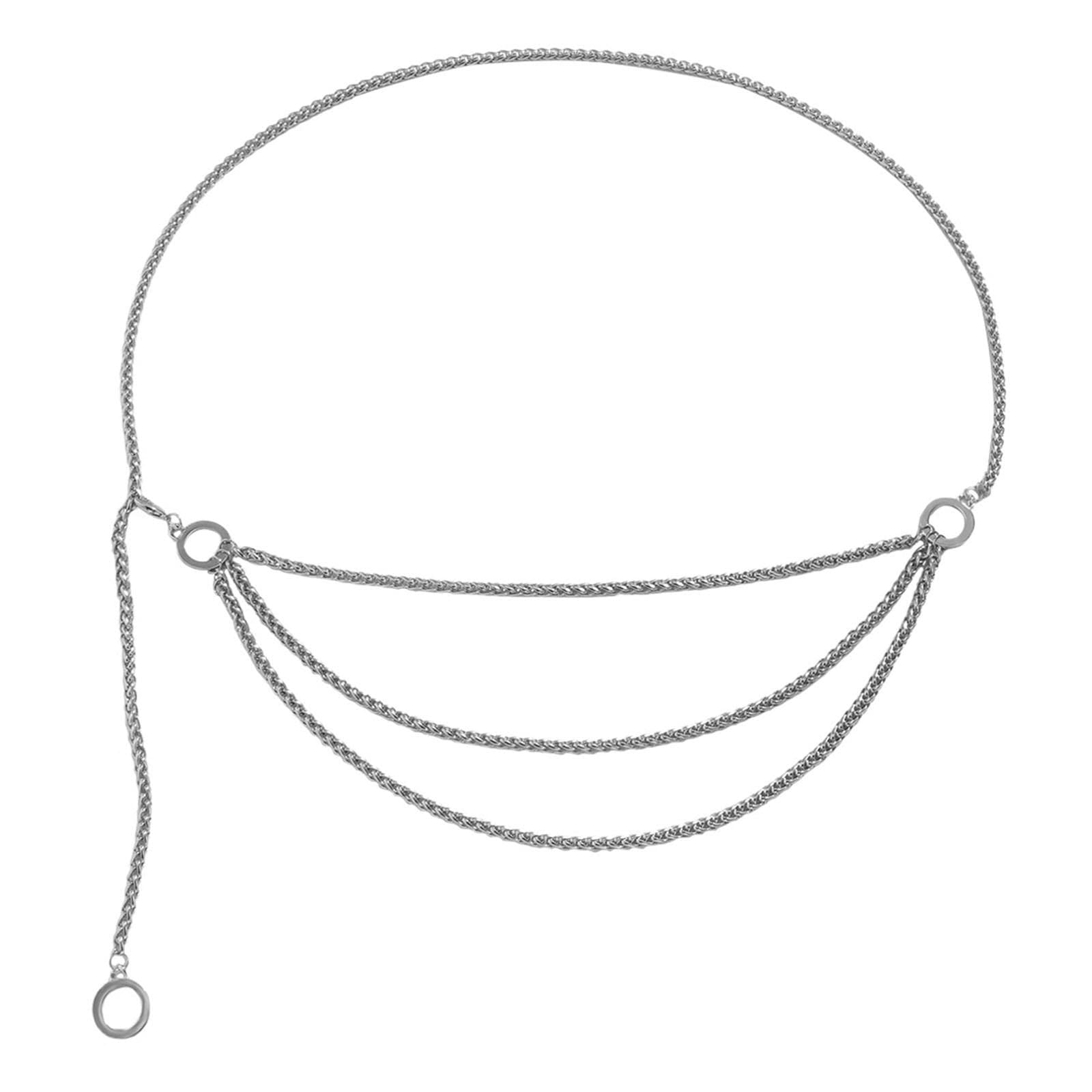 Vaveren Multilayer Waist Chain Belt for Women - Stylish Belly Chain Bra & Waistbands Jewelry - Perfect for Parties, Festivals, and Beach Outfits