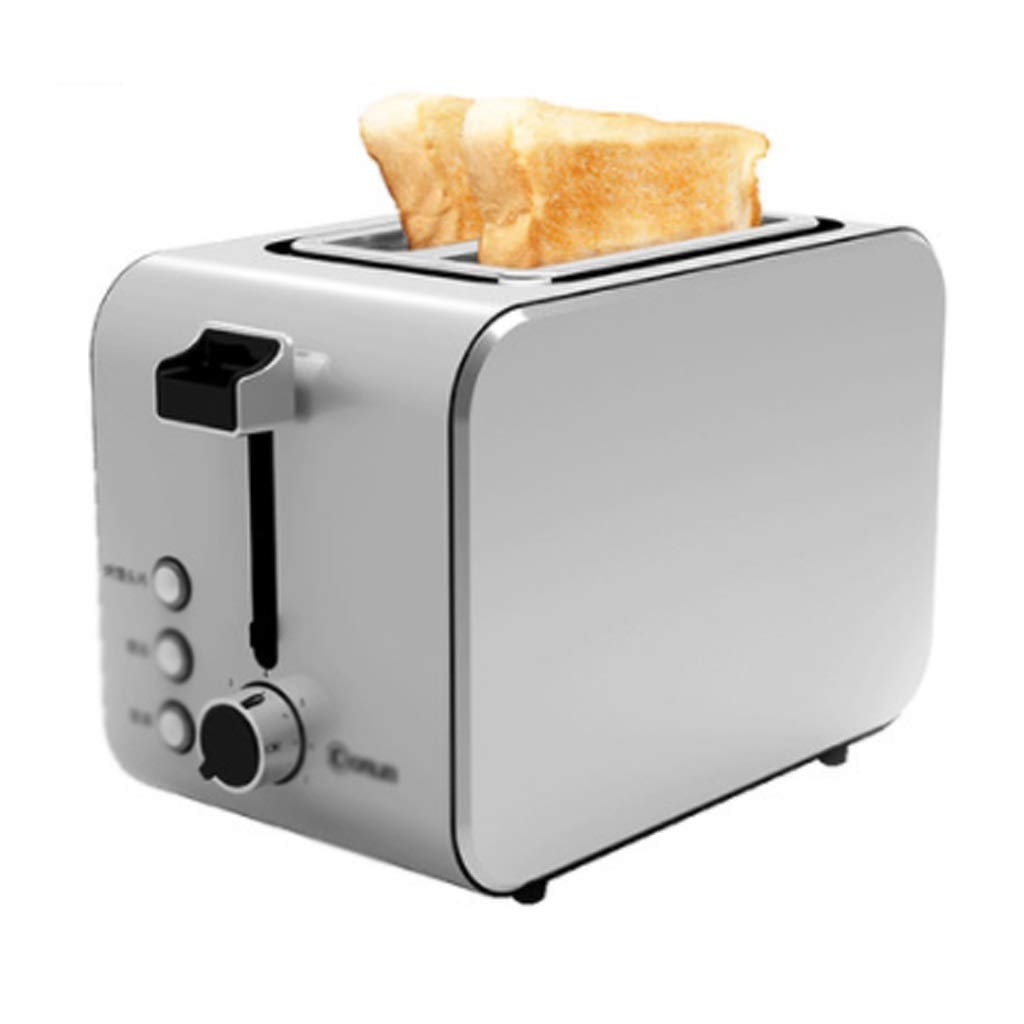 Stainless Steel Toaster for Breakfast - 4-Slice Sandwich Maker & Bread Oven - 34×17.5×21.5cm Silver Kitchen Appliance - Perfect for Home, Office & Dorm Room Cooking