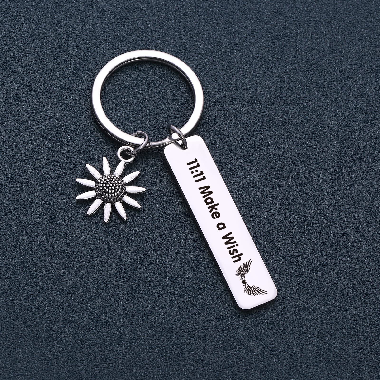 NOTHERS RSZOTW 11:11 Couple Keychain - Wing Wishing Jewelry for Couples, Spiritual Gift for Mother, Good Luck Charm for Love & Relationships | Perfect Anniversary Gift, Valentine's Day Present & Spiritual Keepsake