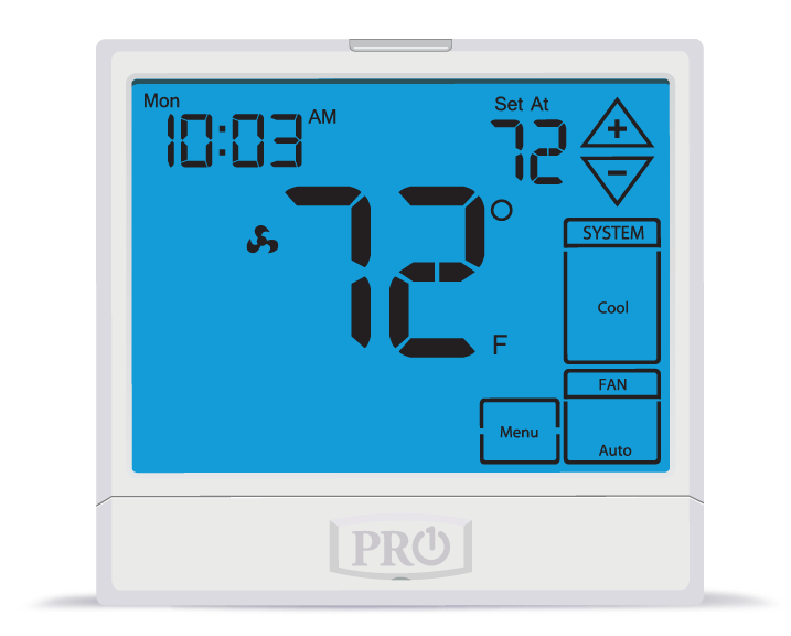 PRO1 IAQ T955 Touchscreen Programmable Thermostat - 3 Heat/2 Cool, 7-Day Schedule, Smart Home & HVAC Control for Energy Savings | Perfect for Home, Office & Smart Automation