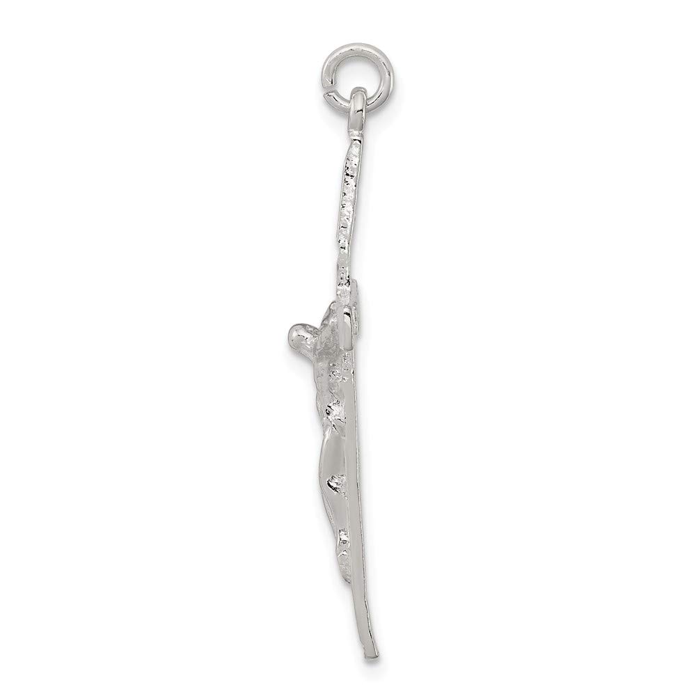 925 Sterling Silver Crucifix Pendant for Women & Men - Religious Cross Necklace for Baptism, First Communion & Everyday Wear - Hypoallergenic Jewelry Gift