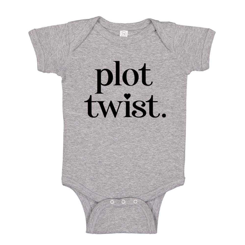 Plot Twist Surprise Pregnancy Announcement Baby Bodysuit - Cute Maternity Reveal Photo Prop for Family & Friends - Perfect for Gender Reveal Parties & Newborn Photoshoots