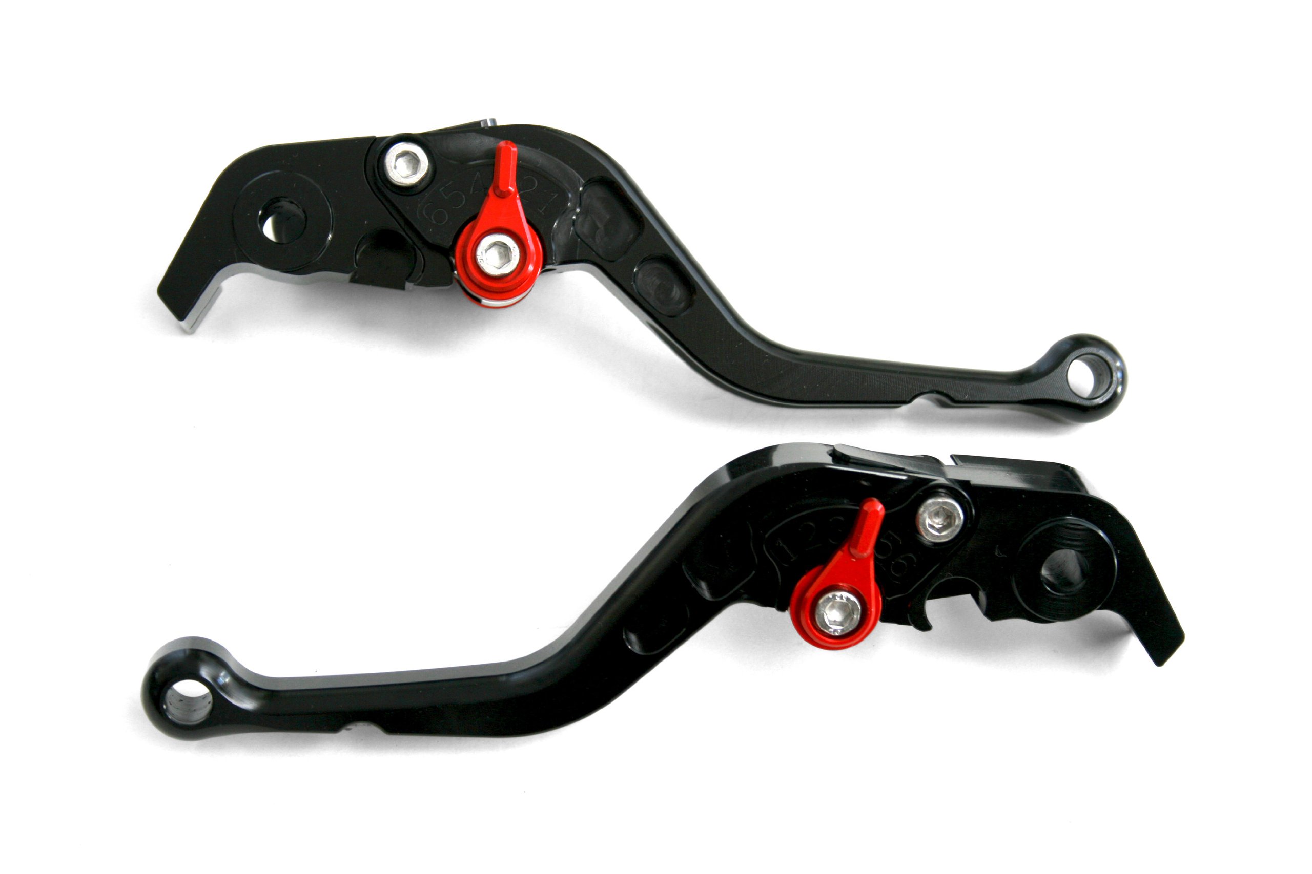 Triumph Daytona 675R Adjustable Brake & Clutch Levers Set - Black with Red Switch (Fits 2011-2012 Models) | Motorcycle Upgrade for Better Control & Comfort | Perfect for Track Days & Street Riding