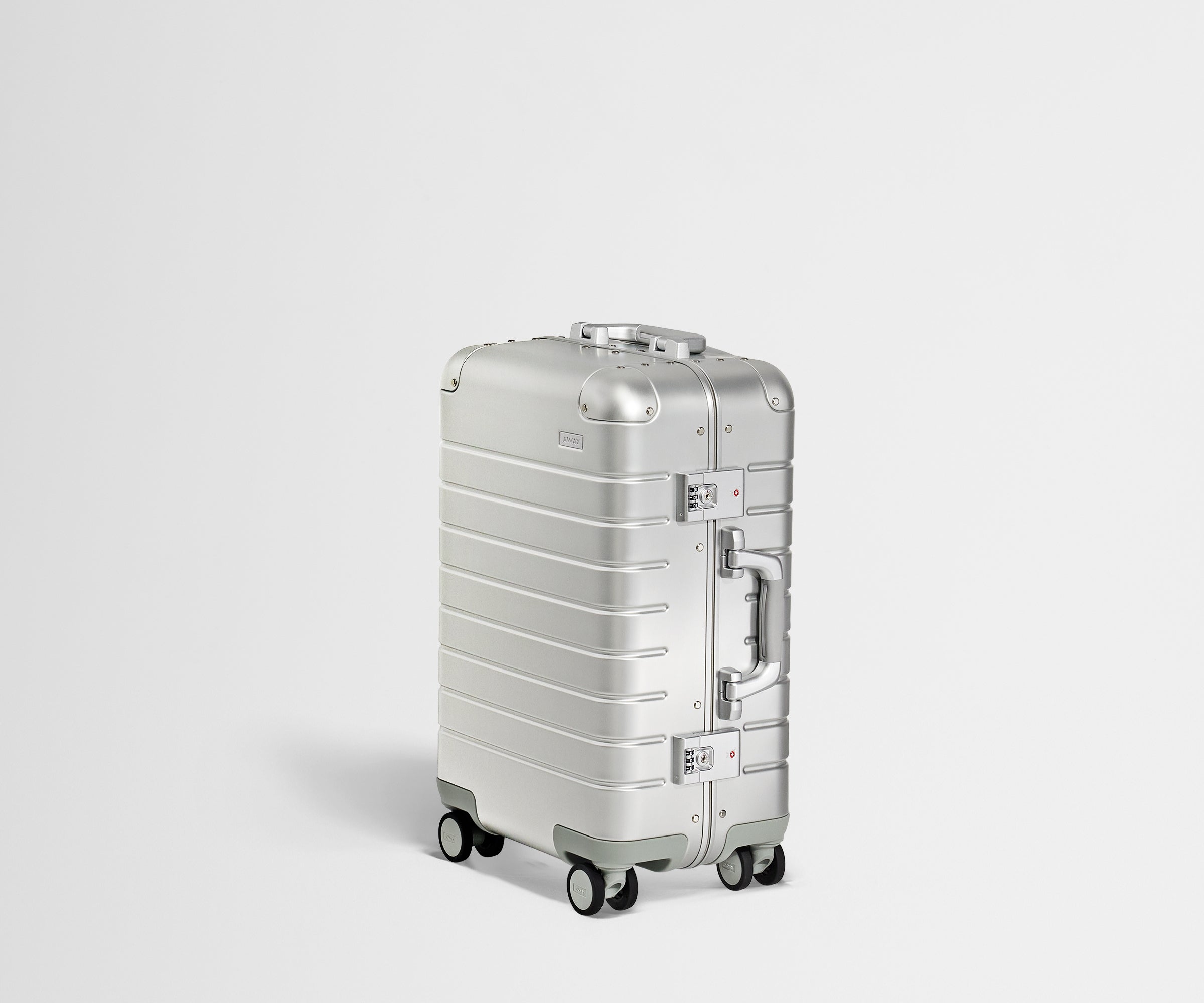 Premium Silver Aluminum Carry-On Luggage - Lightweight & Durable Suitcase for Business Travel & Weekend Getaways