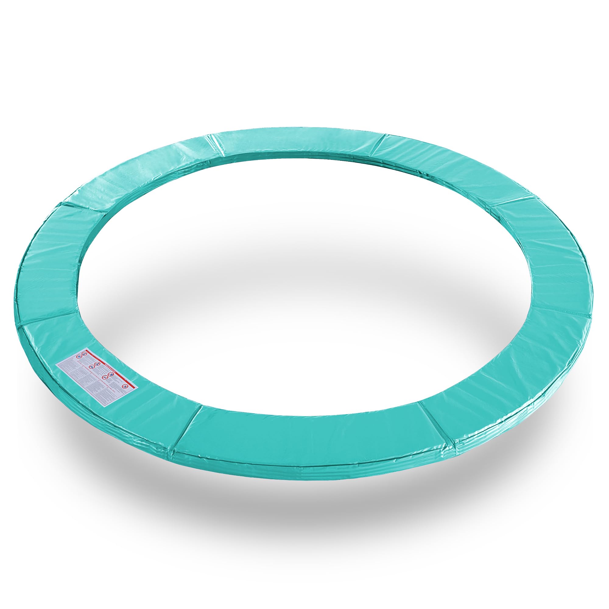 Exacme Waterproof Trampoline Safety Pad Replacement - 8, 10, 12, 13, 14, 15, 16 Foot Round Frame Spring Cover (No Pole Holes) - Durable Outdoor Bounce Protection for Kids & Backyard Fun