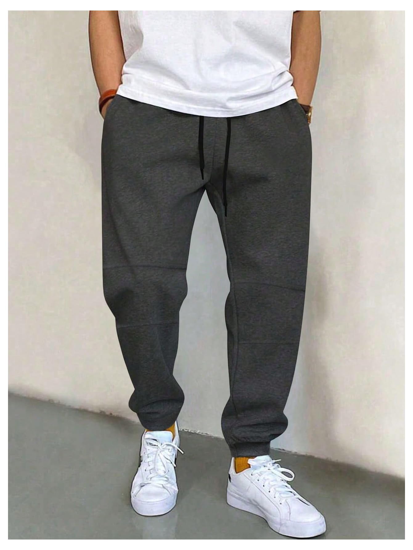 Floerns Men's Casual Graphic Print Sweatpants Joggers with Drawstring Waist & Pockets - Comfortable Lounge Pants for Home, Gym, and Outdoor Activities