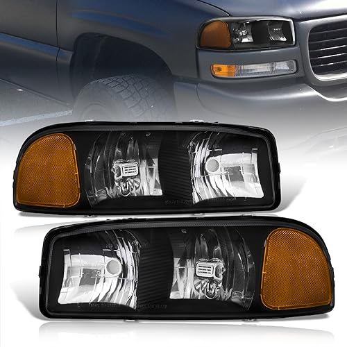 Black Housing Clear Lens Amber Reflector