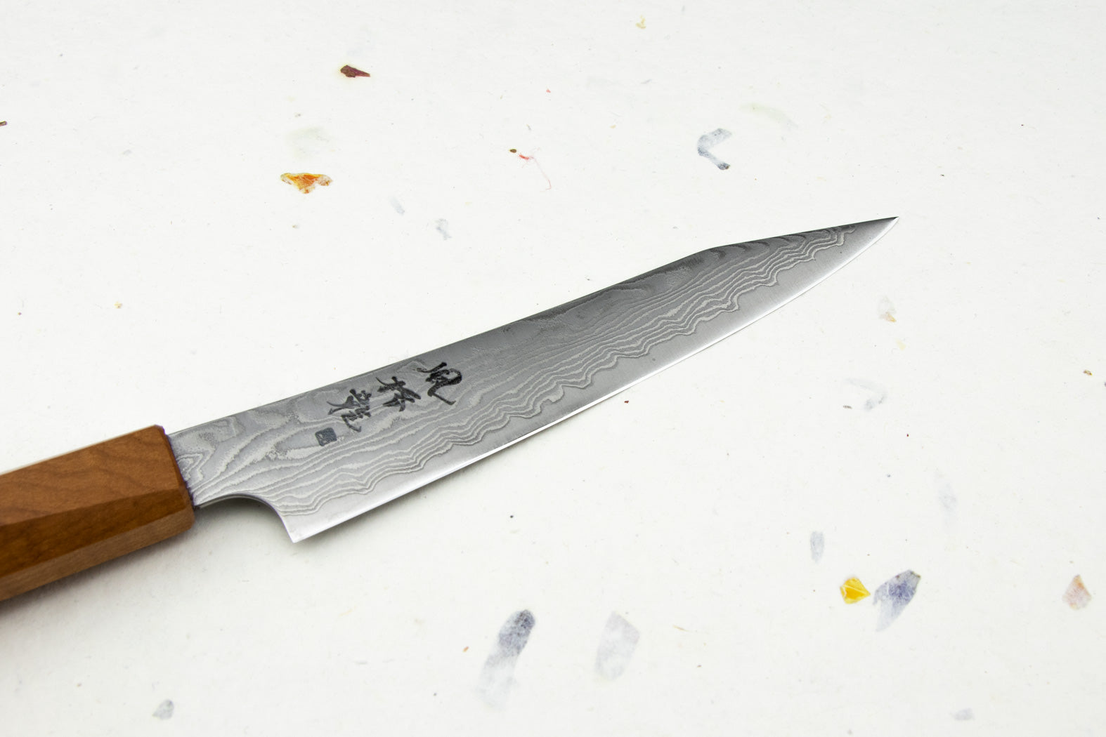Premium Ryusen Fukakuryu Petty Knife 135mm - High-Carbon Stainless Steel Blade for Precision Slicing & Chopping - Perfect for Home Chefs, Sushi Preparation & Culinary Enthusiasts