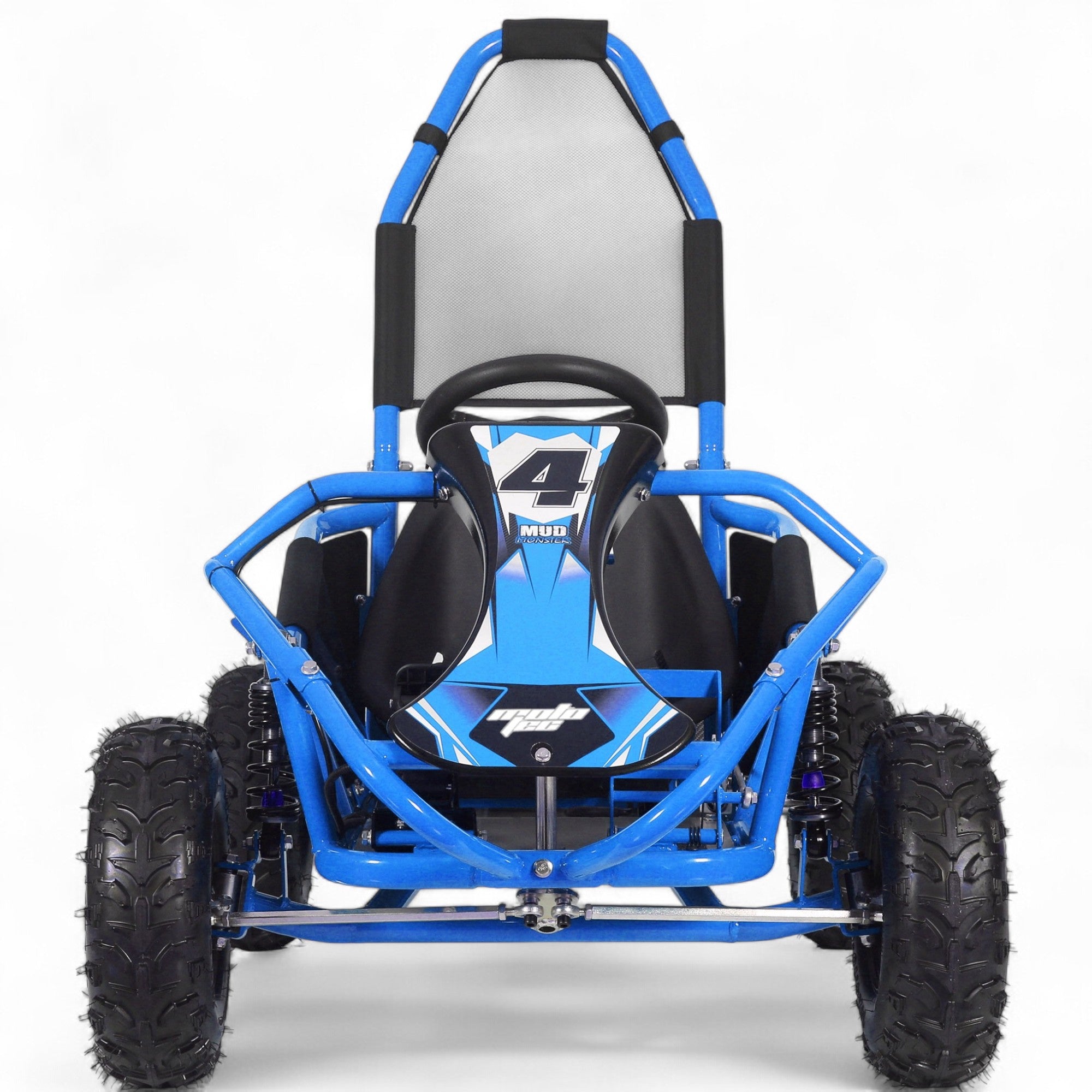 MotoTec Mud Monster Kids Electric 48V 1000W Go Kart - Off-Road Adventure Vehicle for Children's Outdoor Play & Backyard Racing