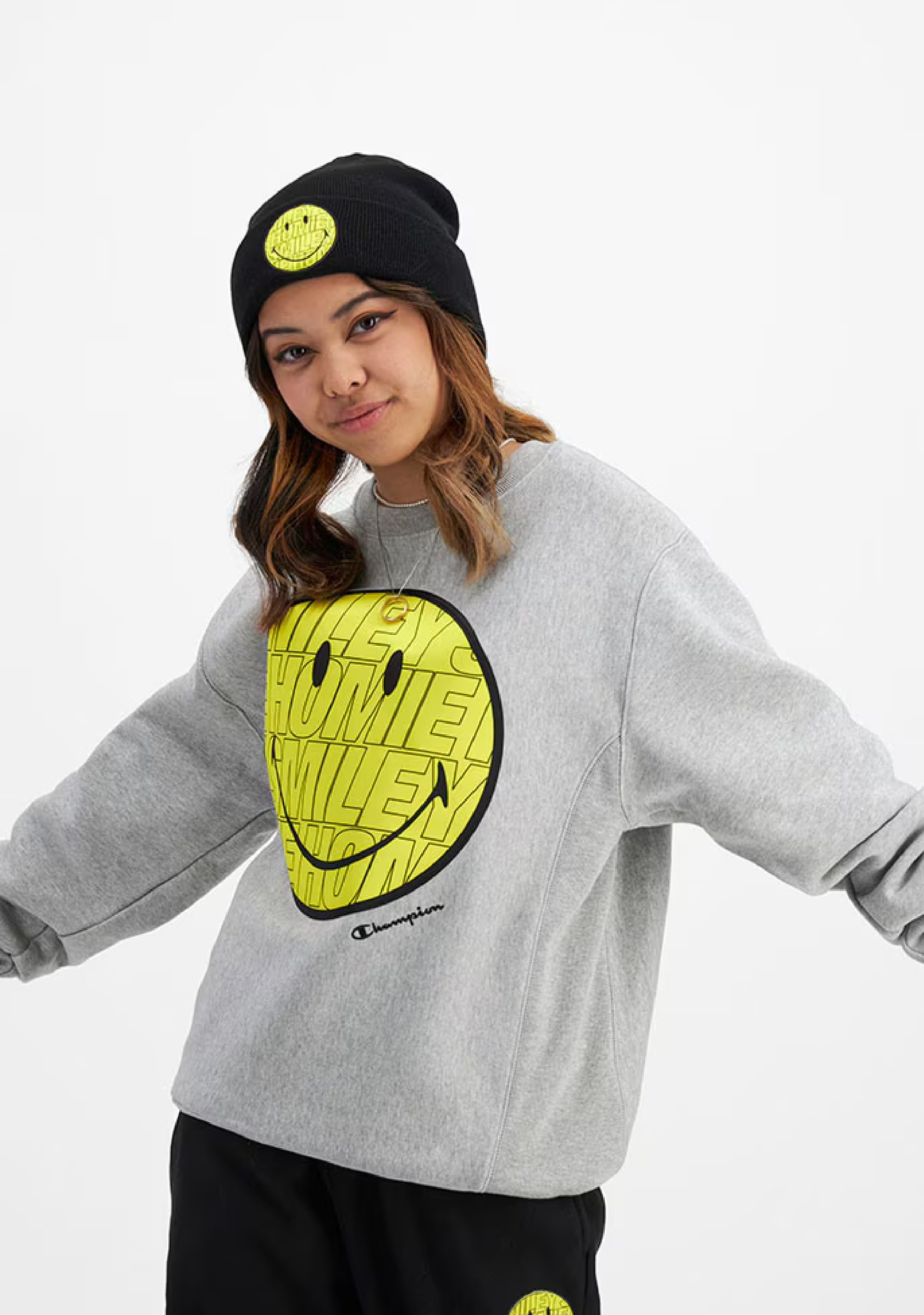 Champion Adults Lifestyle Homie Smiley Beanie - Cozy Winter Hat for Men & Women - Perfect for Skiing, Snowboarding & Outdoor Activities