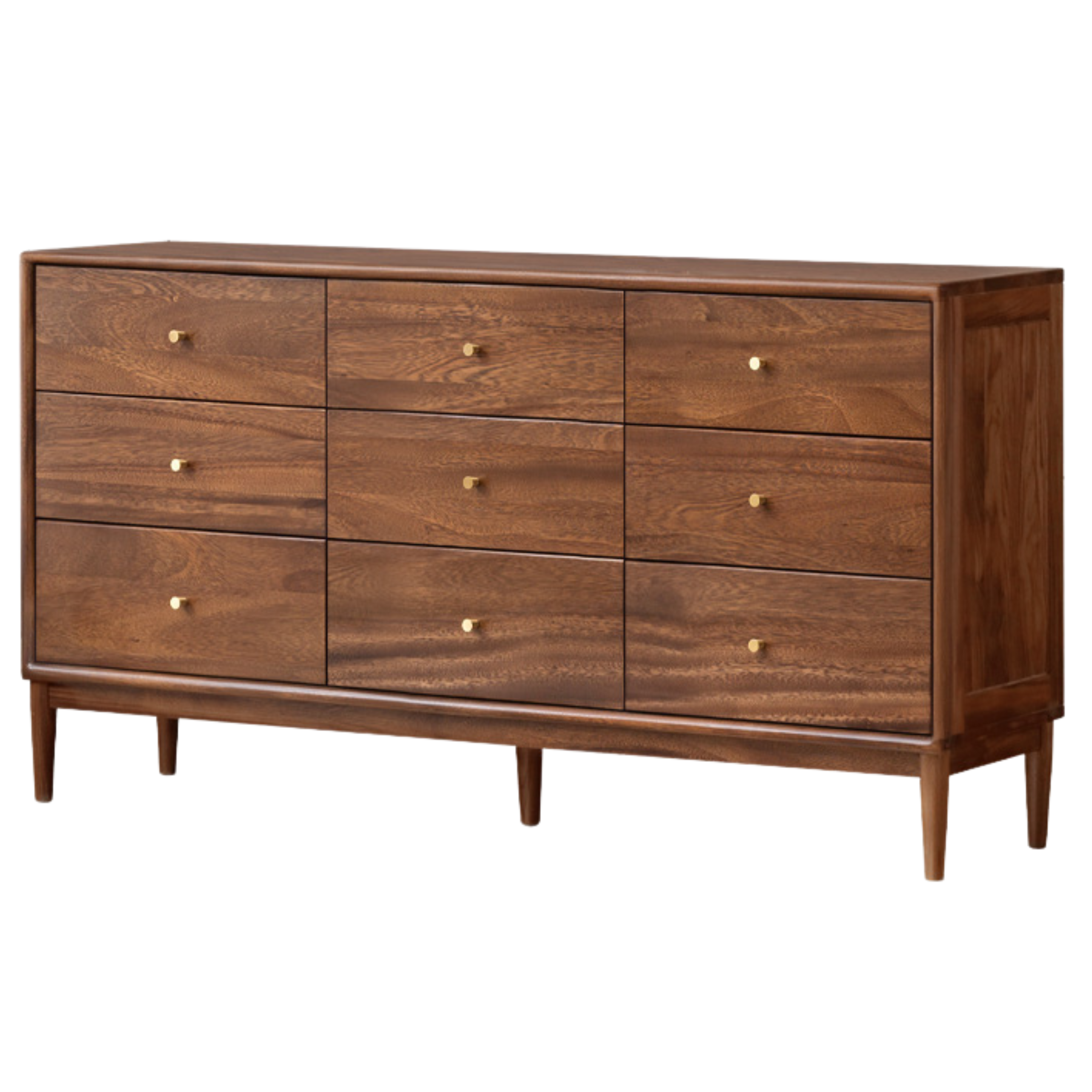 Solid Black Walnut & Oak Wood Drawer - Modern Porch Cabinet for Outdoor Storage & Entryway Organization | Perfect for Patio, Deck, and Garden Decor