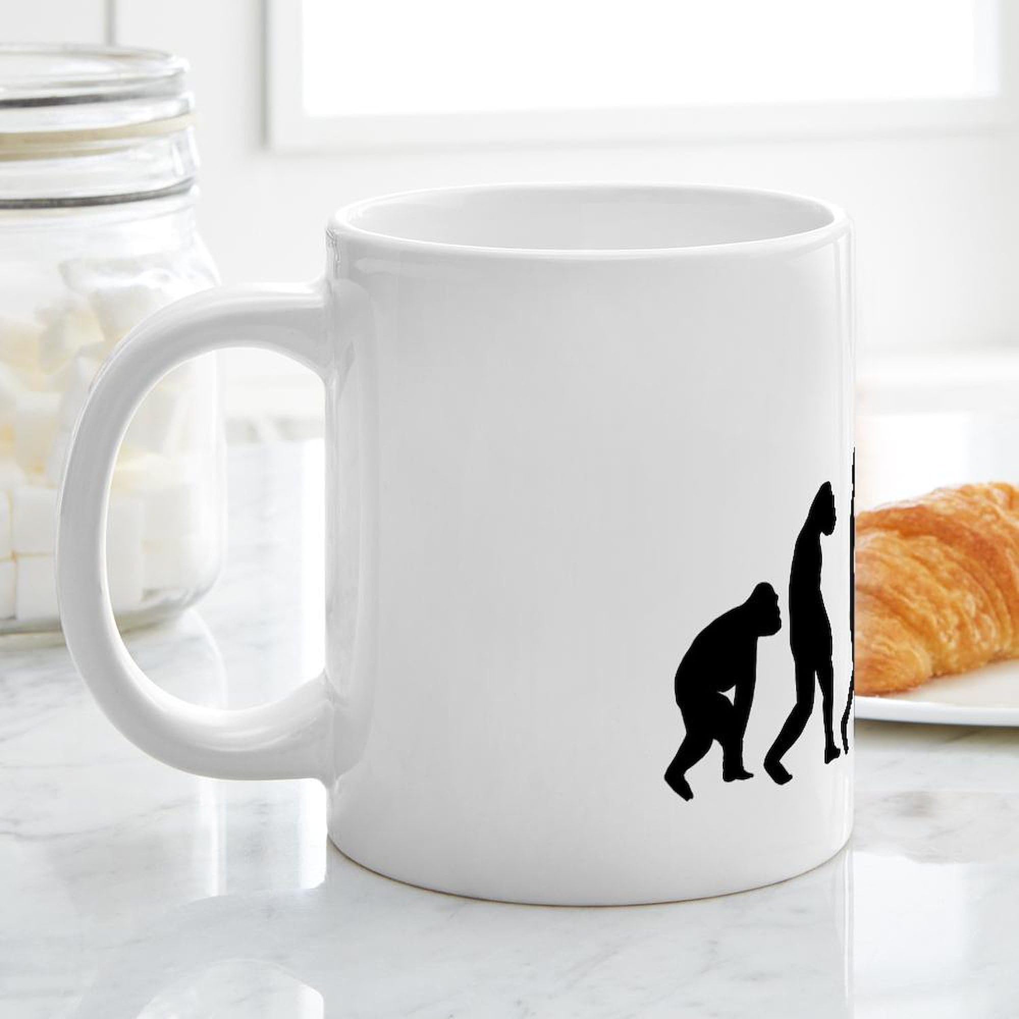 Evolution Trombone 20 oz Ceramic Coffee Mug - Large Insulated Tea Cup for Office, Home & Gifts - Perfect for Hot Beverages, Soups & Daily Use