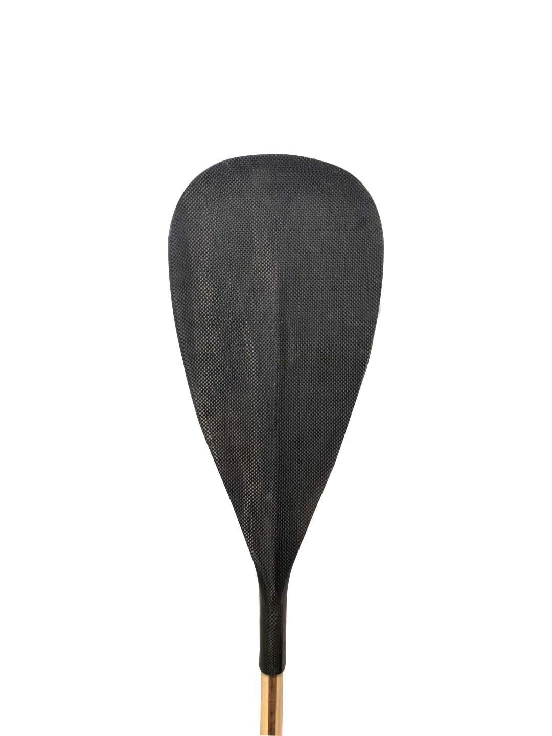 Premium Hybrid Wooden Shaft & Carbon Fiber Outrigger Canoe Paddle - Straight Shaft OC Paddle for Kayaking, Canoeing & Stand Up Paddle Boarding