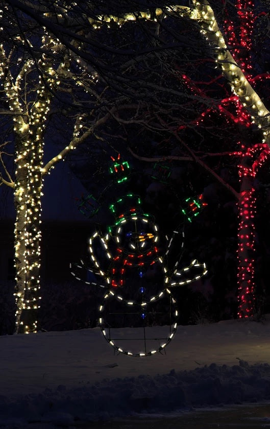 60 Juggling Snowman Animotion Outdoor LED Yard Decoration - Christmas Holiday Light Up Lawn Decor for Garden, Patio, and Front Yard