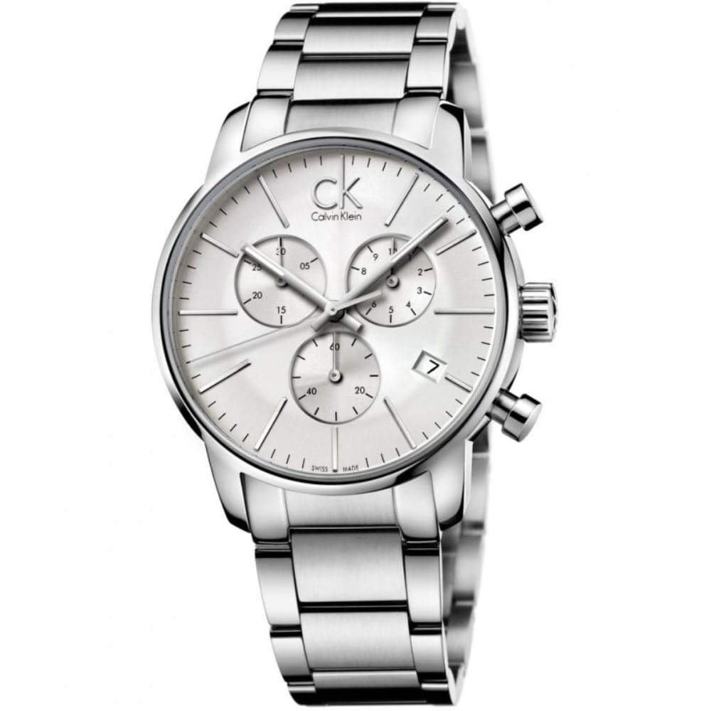 Calvin Klein City K2G27146 Men's Watch | Waterproof Stainless Steel Chronograph | Perfect for Business, Casual & Formal Wear