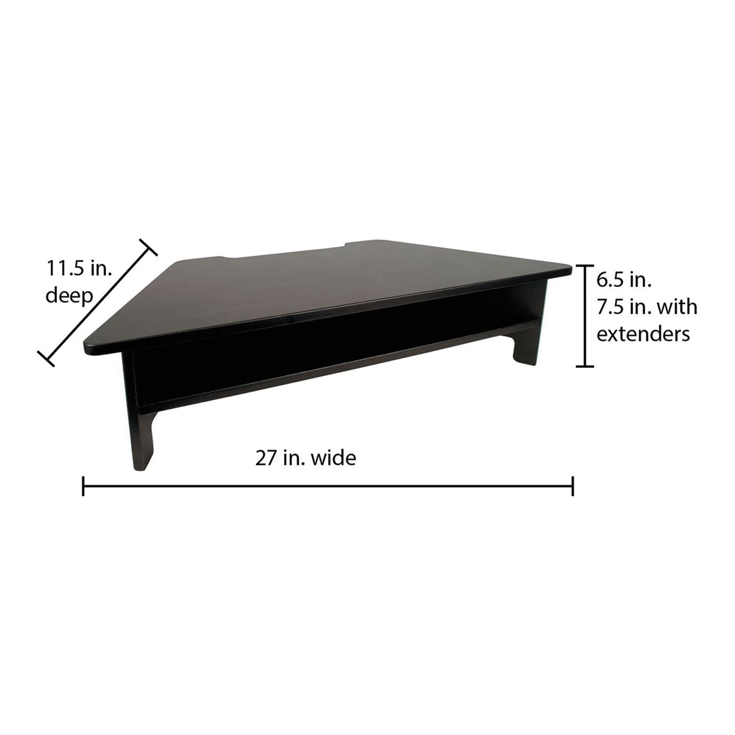 JVC VCTDC050 Victor Adjustable Monitor Stand - Ergonomic Computer Riser with Height Adjustment for Home & Office Workspace - Perfect for Dual Monitors, Laptops, and Improved Posture
