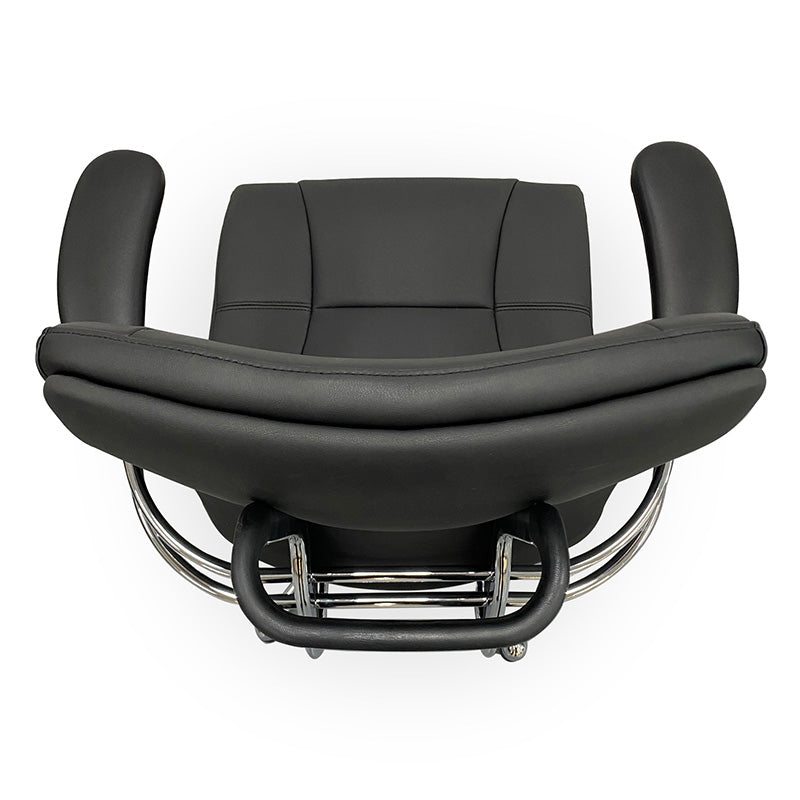 Premium Black Executive Office Chair - Ergonomic High Back Leather Chair for Home & Office Workspace, Conference Room, Gaming Desk - Adjustable Lumbar Support & Swivel Base