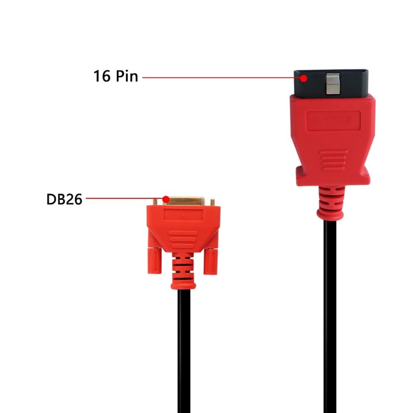 Autel MaxiSys MS908P 16 Pin OBD2 Diagnostic Programming Cable - Premium Test Connector for Vehicle ECU Coding & Scanner Tool (Ideal for Mechanics & Auto Repair Shops)