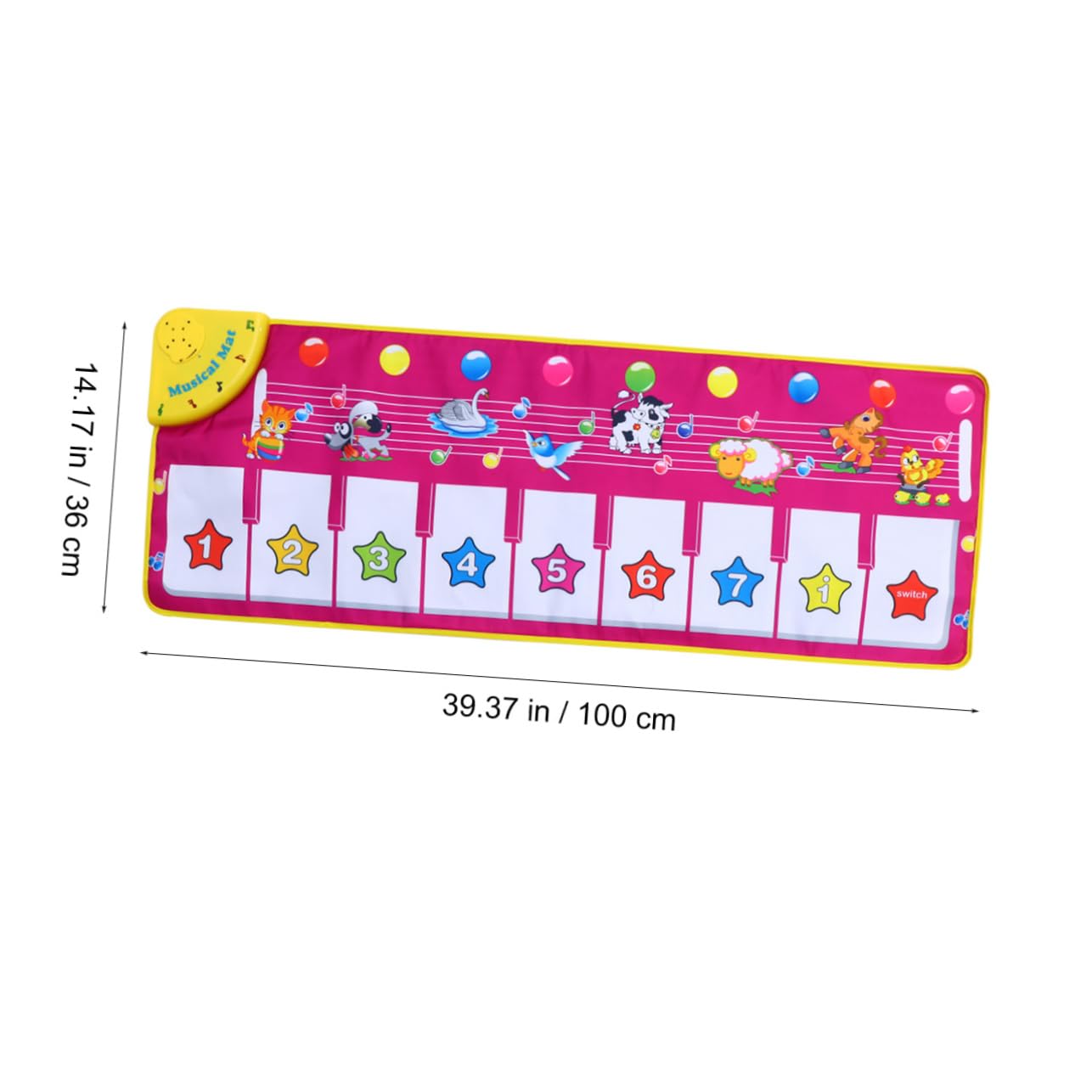 HEMOTON 1pc Musical Play Mat - Interactive Touch Keyboard & Dancing Game Carpet for Kids | Perfect for Birthday Gifts, Indoor Playtime & Early Childhood Music Education