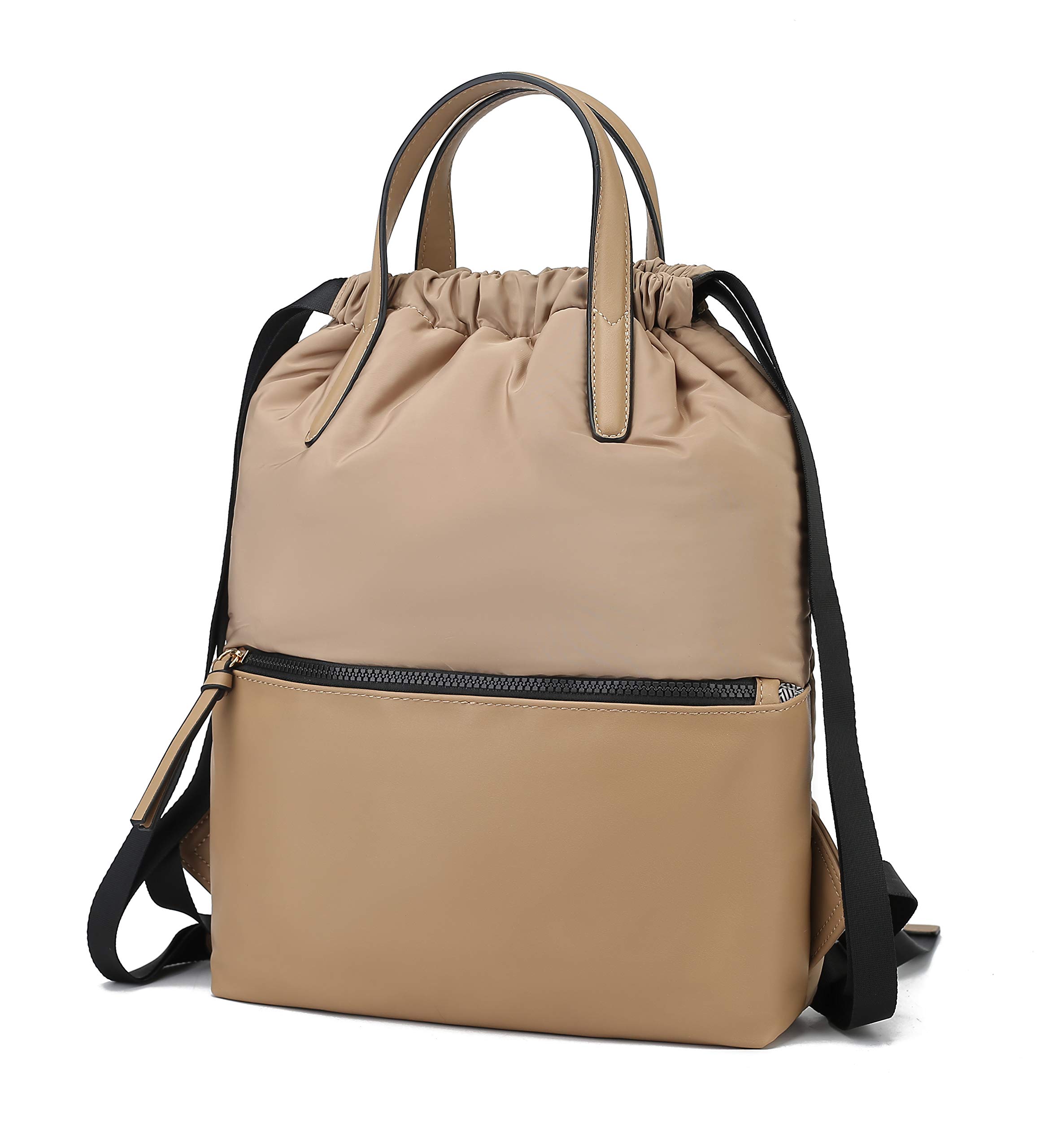 Waterproof Nylon Women's Backpack - Lightweight Packable Shoulder Bag for School & Travel by Mia K.