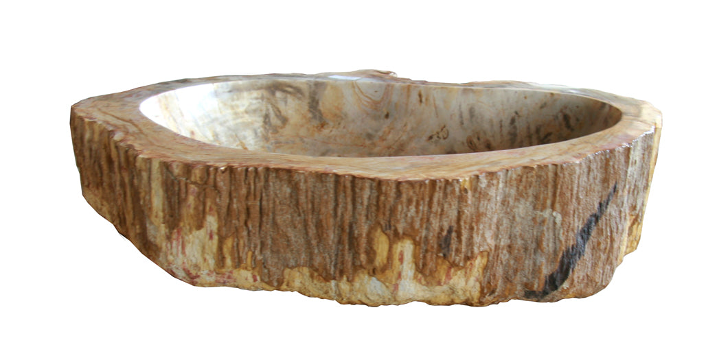 Natural Petrified Wood Sink - 20-25 Inch Bathroom Vanity - Unique Stone Basin for Rustic & Modern Home Decor - Perfect for Bathroom, Kitchen, or Outdoor Living Spaces