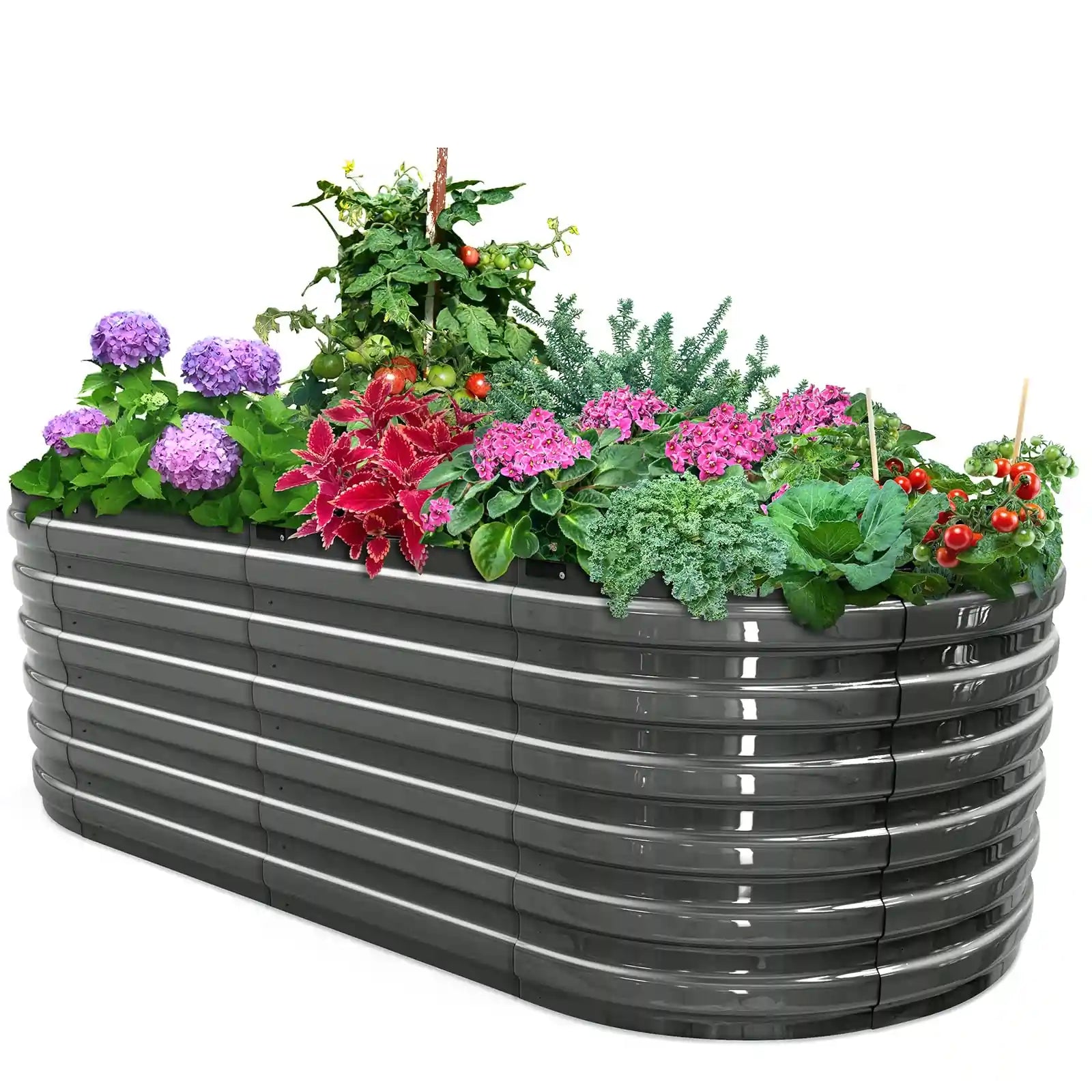 Sturdy Screwless Raised Garden Bed Kit - Easy Assembly Elevated Planter Box for Vegetables, Flowers & Herbs - Perfect for Backyard, Patio & Urban Gardening