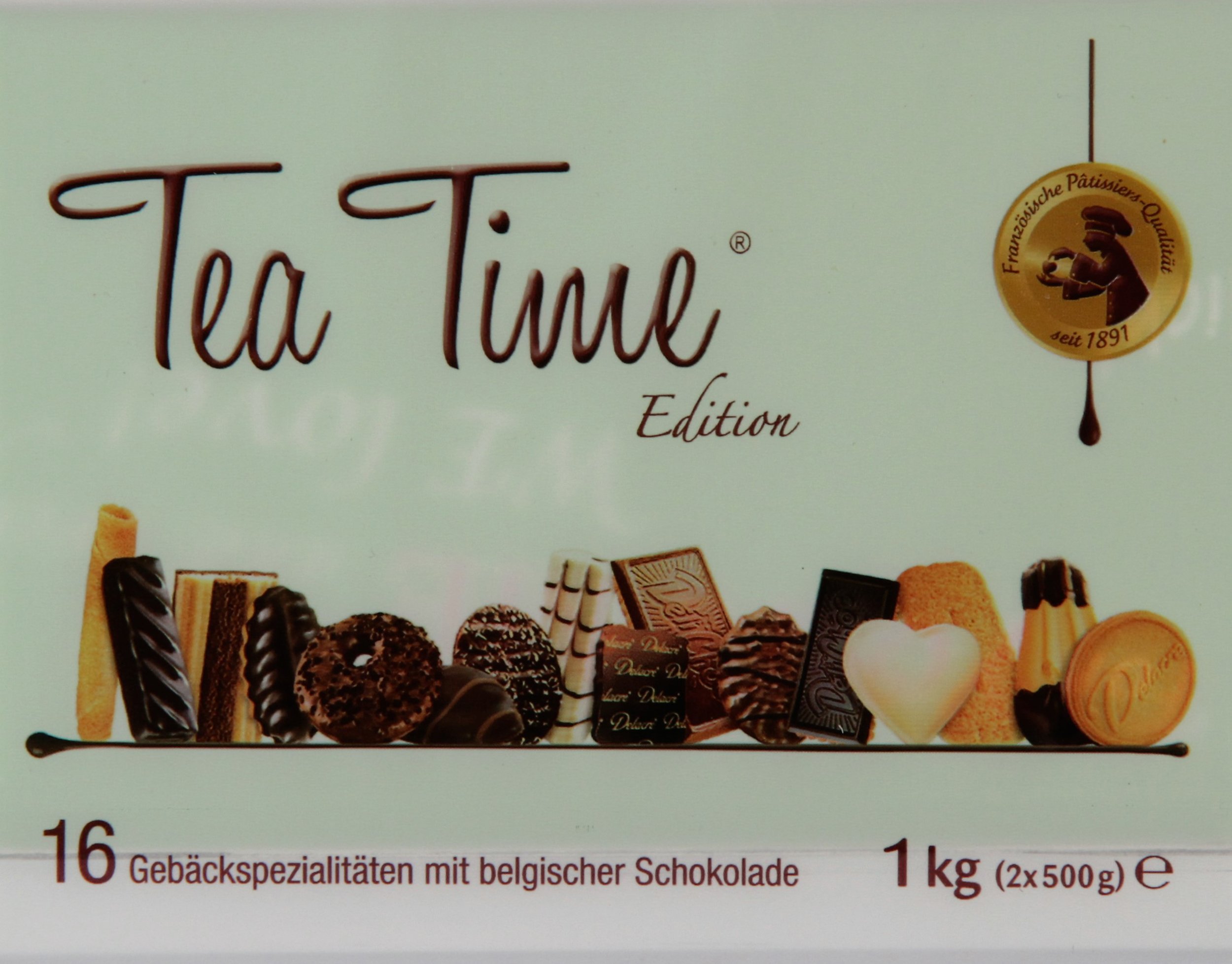 Delacre Tea Time Biscuit Assortment (5x1000g Metal Tin) | Office Snack Pack | Perfect for Coffee Breaks, Corporate Gifts & Afternoon Tea Parties