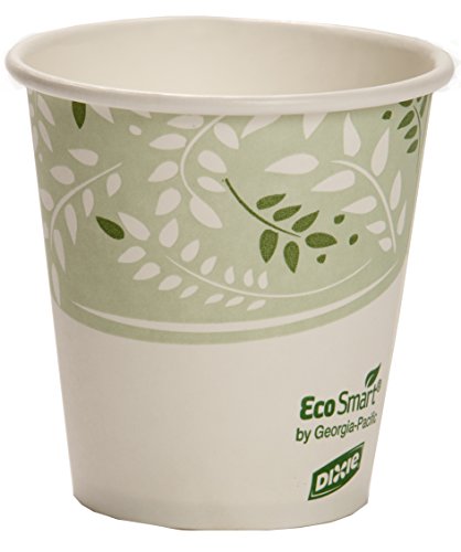 EcoSmart 10 oz. Biodegradable Paper Coffee Cups with PLA Lining - 1000 Count (50 Cups/Sleeve, 20 Sleeves/Case) | Hot Beverage Solution for Offices, Cafés & Events | Sustainable Disposable Drinkware by Georgia-Pacific