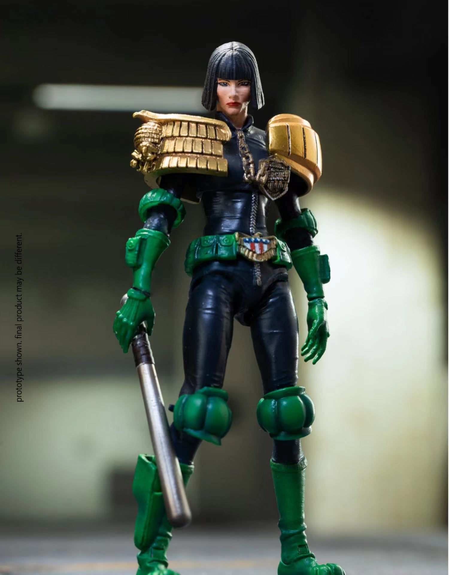1/18 Scale HIYA 4-Inch Action Figure - Exquisite Mini Series Judge Dredd & Judge Hersch Collectible Toy for Display & Action Play | Perfect for Comic Fans & Collectors
