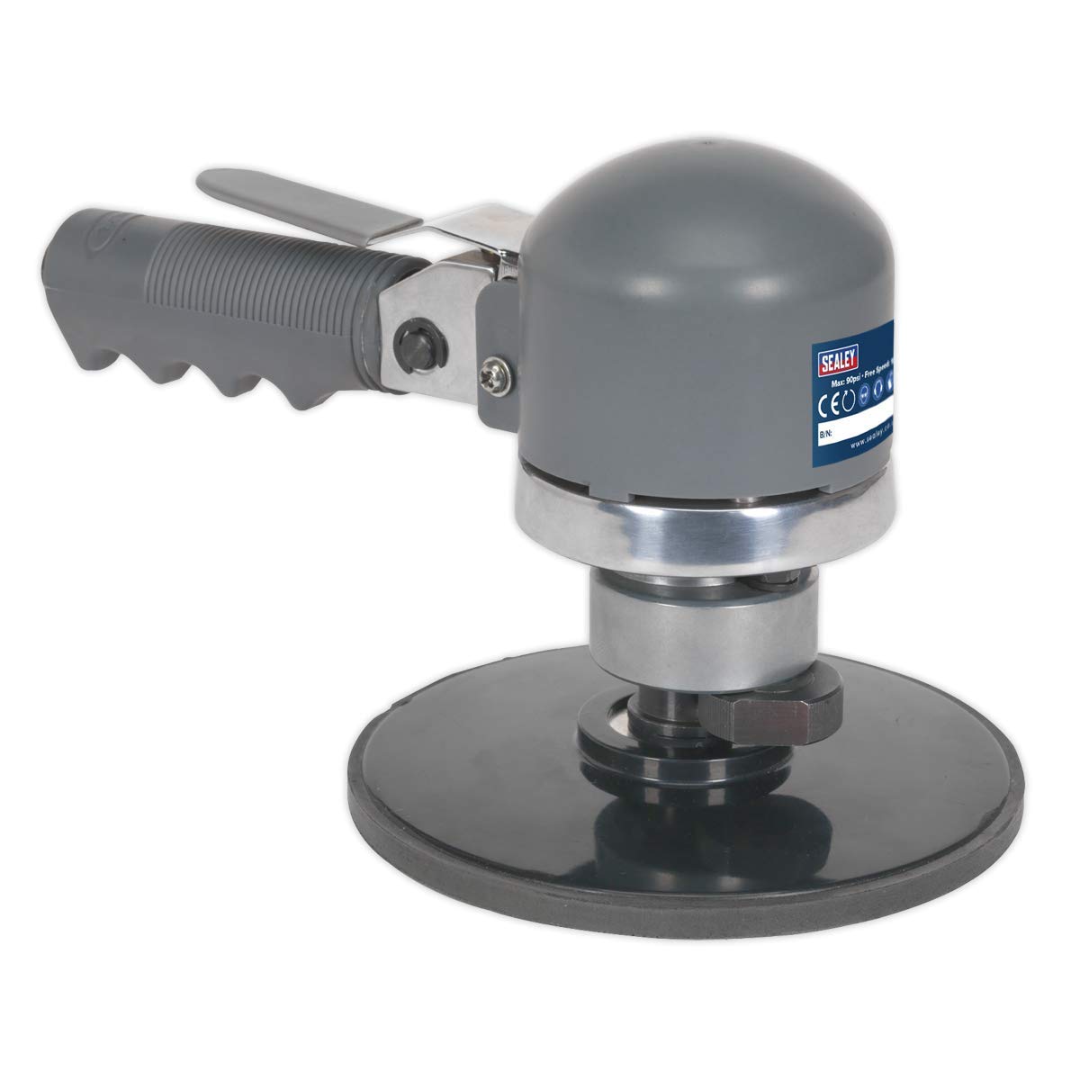 Sealey SA77 150mm Random Orbital Air Sander - Professional Pneumatic Tool for Woodworking, Auto Body Repair & Surface Finishing