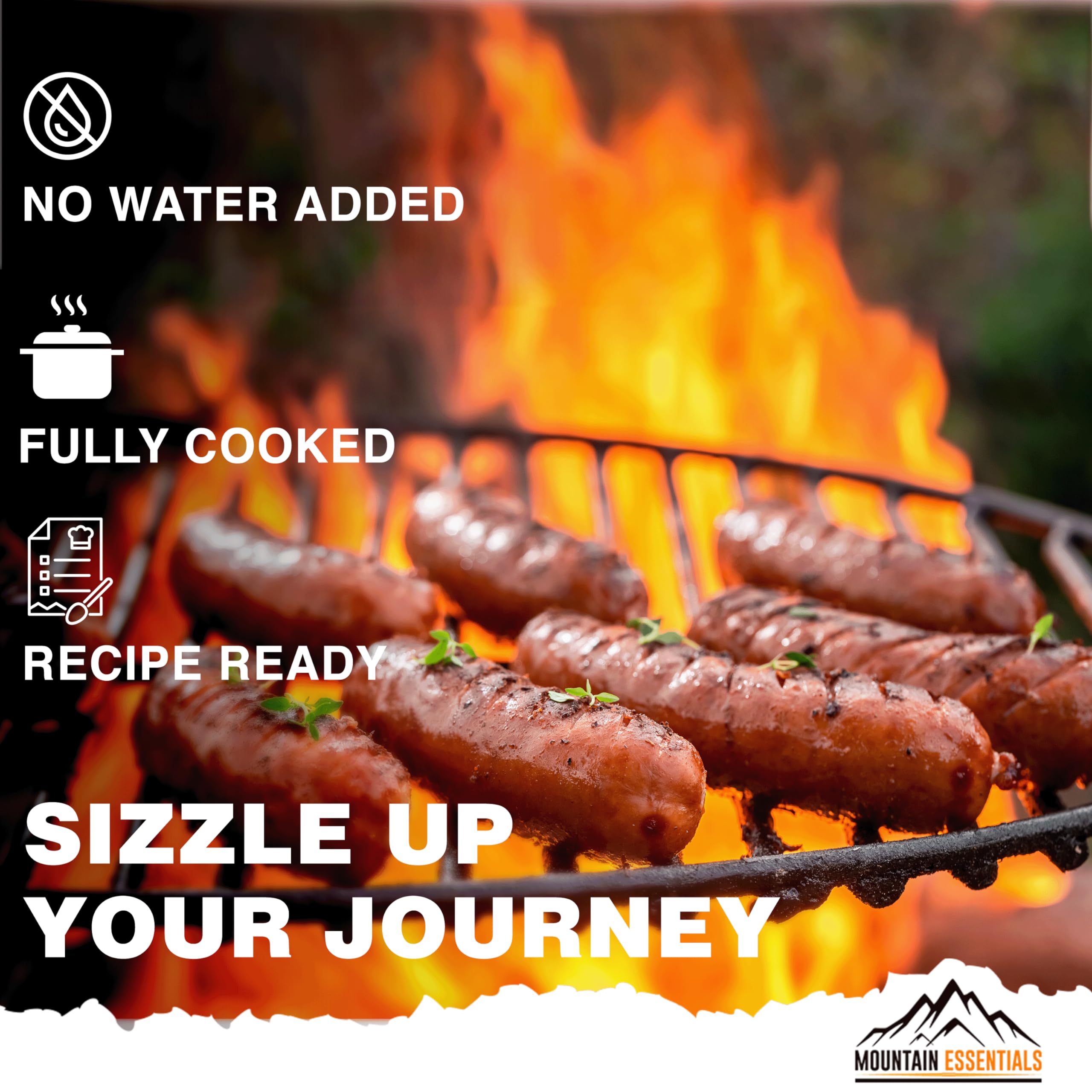 MOUNTAIN ESSENTIALS All Natural Canned Pork 28 Oz - Fully Cooked Ready to Eat Premium Meat for Emergency Survival, Backpacking & Camping | Shelf Stable Food Storage | Great for Meal Prep & Outdoor Adventures | Pack of 6