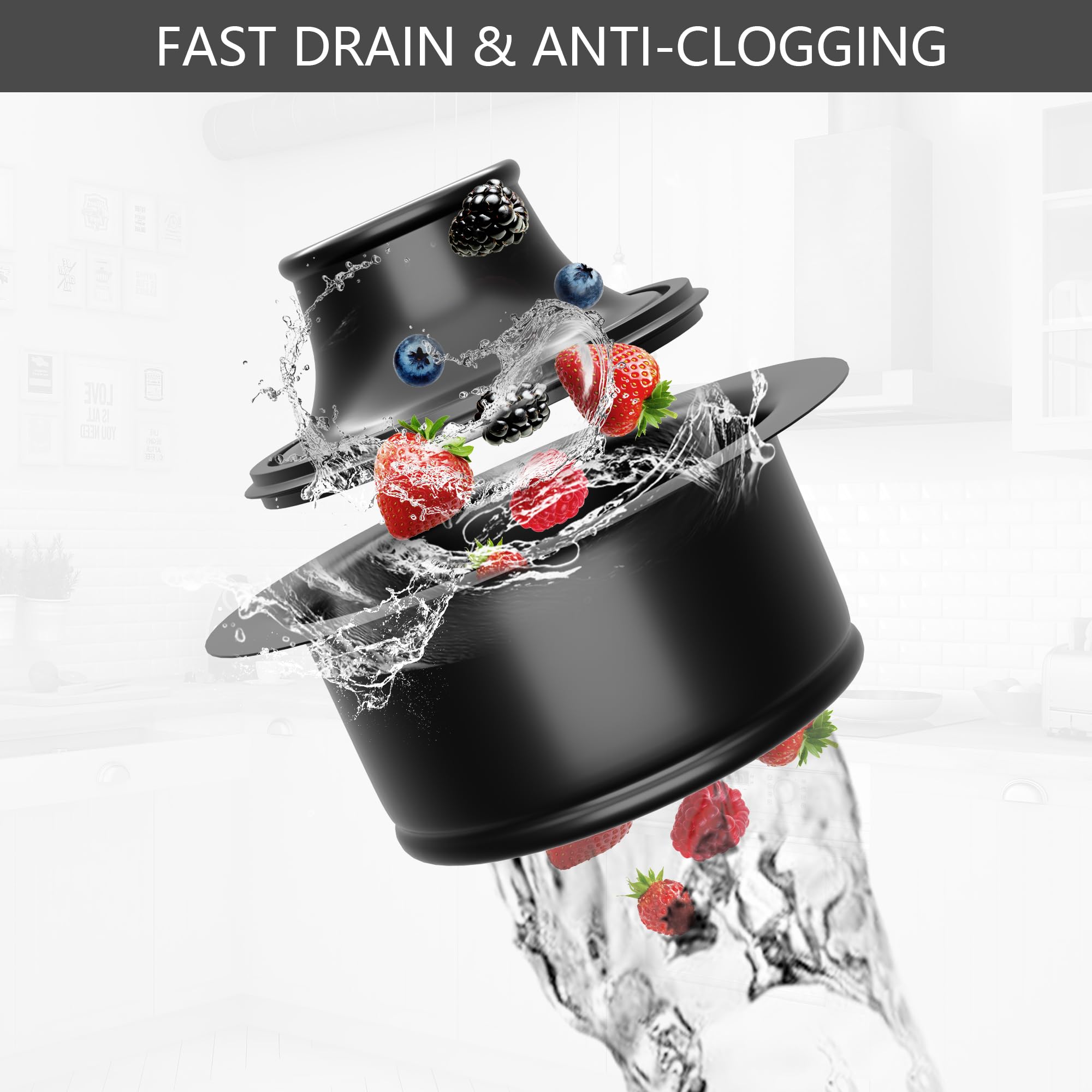 **Stainless Steel Kitchen Sink Garbage Disposal Flange & Stopper – Universal 3.5