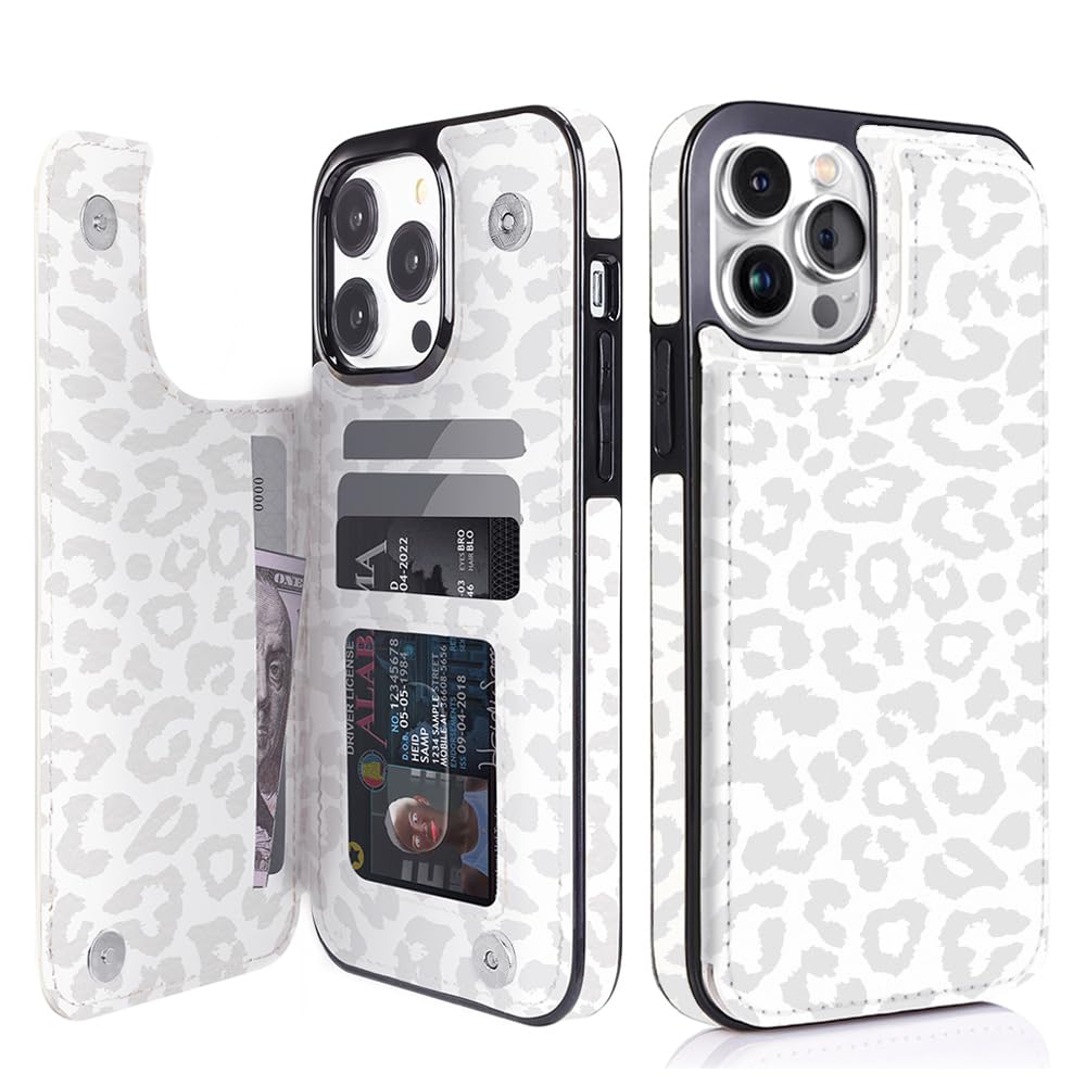 Obbii Genuine Leather Flip Wallet Case for iPhone 12 Pro Max 6.7
