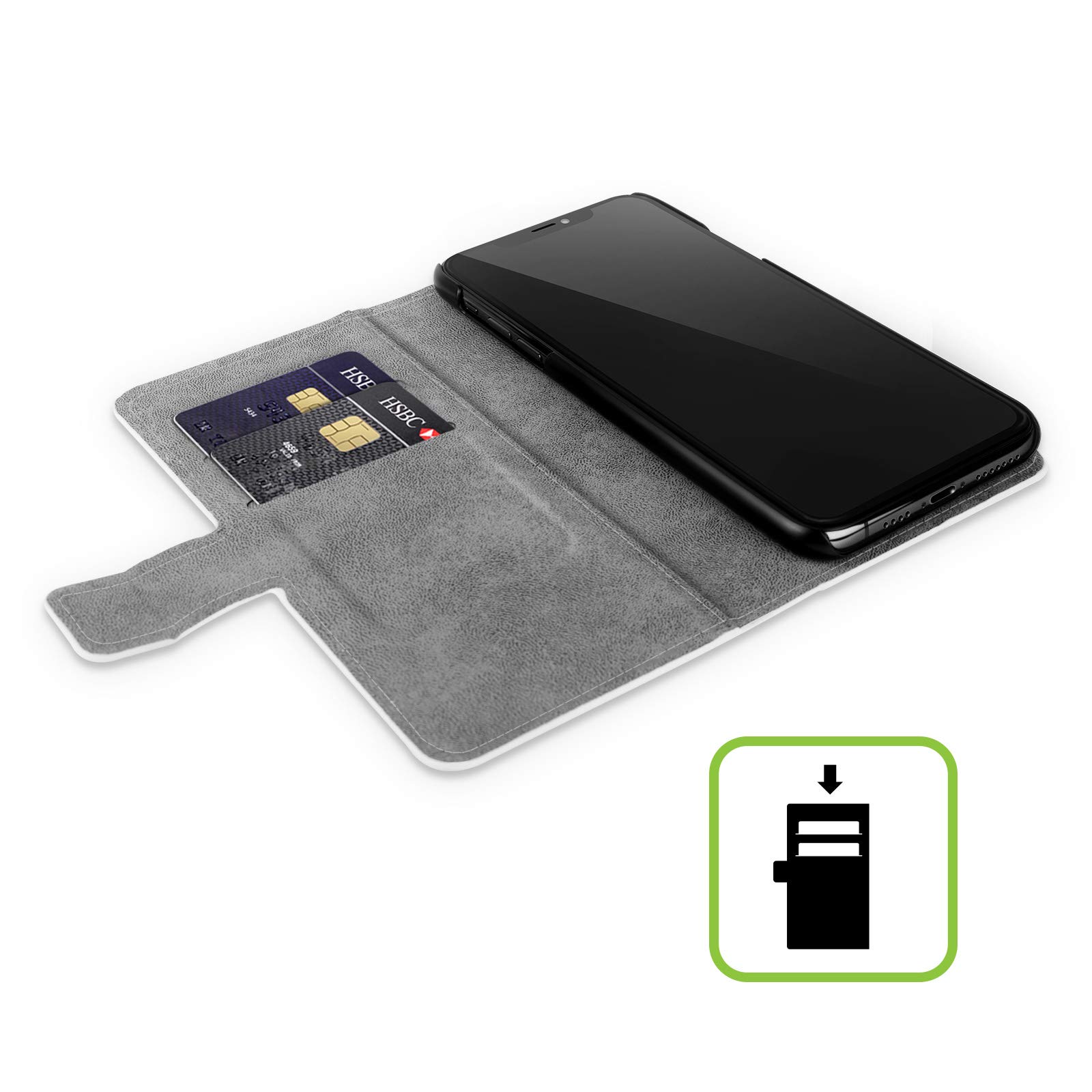 Stephanie Law Dragonfly Immortal Ephemera Leather Book Wallet Case for iPhone 12 Pro Max – Officially Licensed Head Case Designs | Perfect for Travel, Work & Everyday Protection