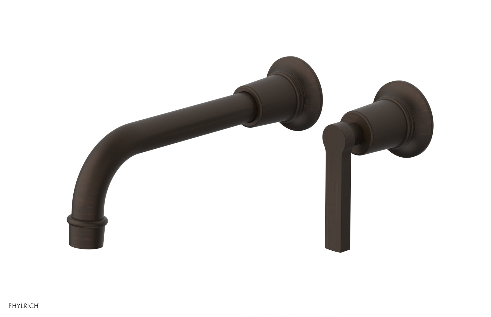 HEX MODERN Single Handle Wall Mount Bathroom Faucet - Lever Handle 501 18 - Perfect for Modern Bathroom & Powder Room Sink Installation