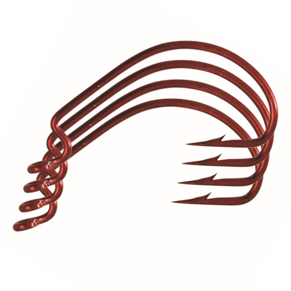 150 Pcs Carbon Steel Offset Fishing Hooks - Sharp & Durable for Freshwater & Saltwater Fishing - Ideal for Bass, Trout, and Catfish Angling