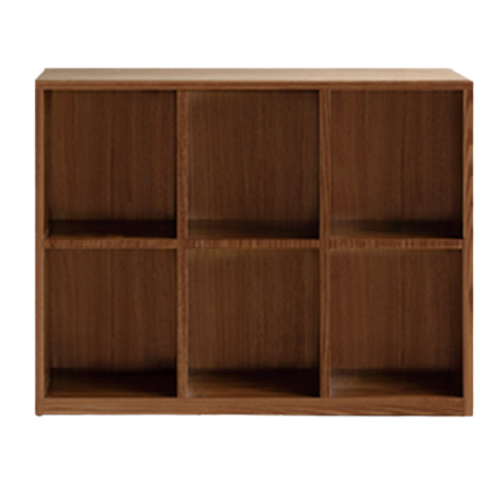 Solid Black Walnut & Ash Wood Bookcase Shelf - Rustic Floor Standing Bookshelf for Living Room, Home Office & Library Storage