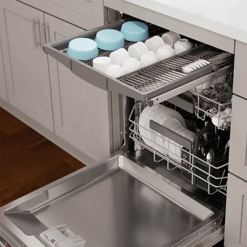 Bosch SGV78B53UC 800 Series 42 dBA Ultra-Quiet Built-In Dishwasher with 3rd Rack - Perfect for Modern Kitchens and Large Family Meals