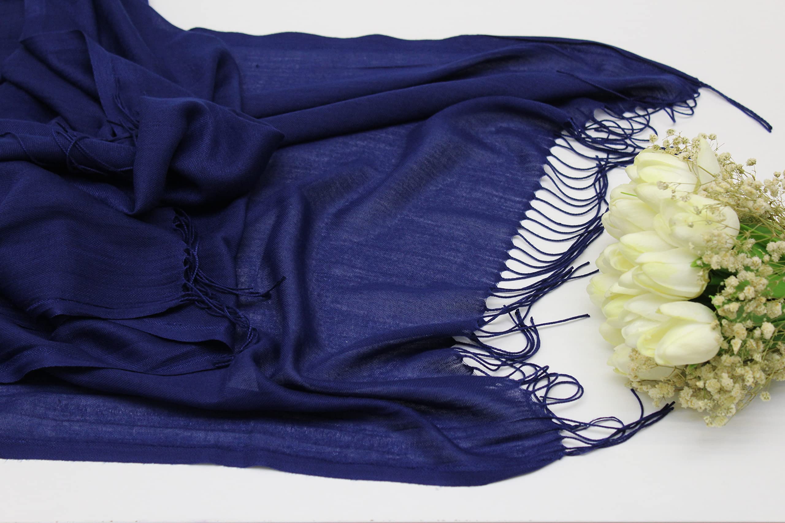 Luxury Women's Pashmina Scarf & Shawl Wrap - Elegant Wedding Favors, Bridesmaid Gifts, Guest Favors for Weddings & Parties (Baby Blue) - Perfect for Bridal Showers, Formal Events & Winter Accessories