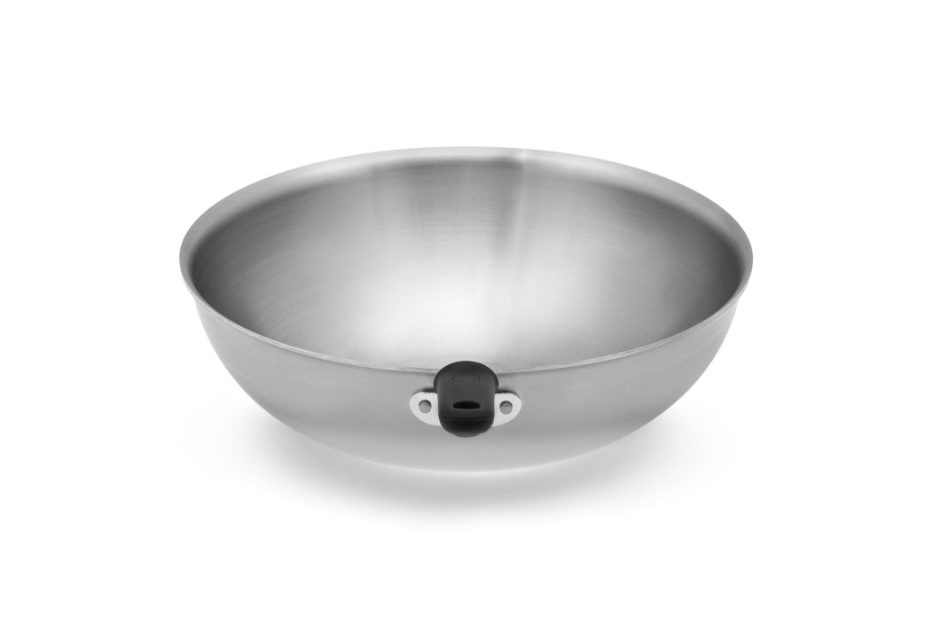 Vollrath Tribute 11-Inch Stainless Steel Wok Pan - Professional Restaurant-Grade Stir Fry Pan for Asian Cooking, Sautéing & Deep Frying - Induction Compatible