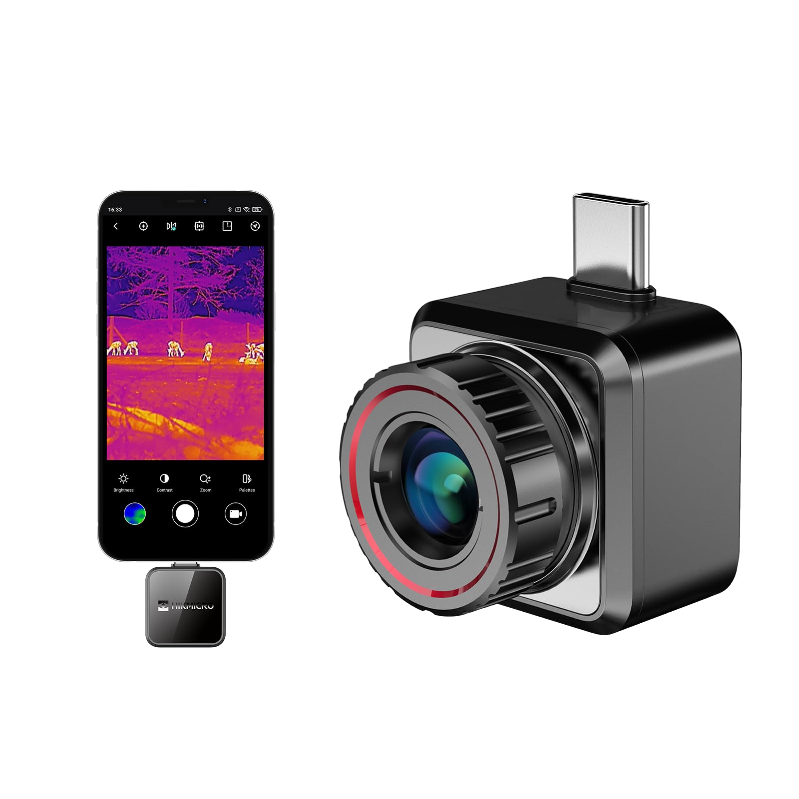 HIKMICRO Explorer E20PLUS Thermal Imaging Monocular for Android - Night Vision, Hunting, Camping & Outdoor Adventures