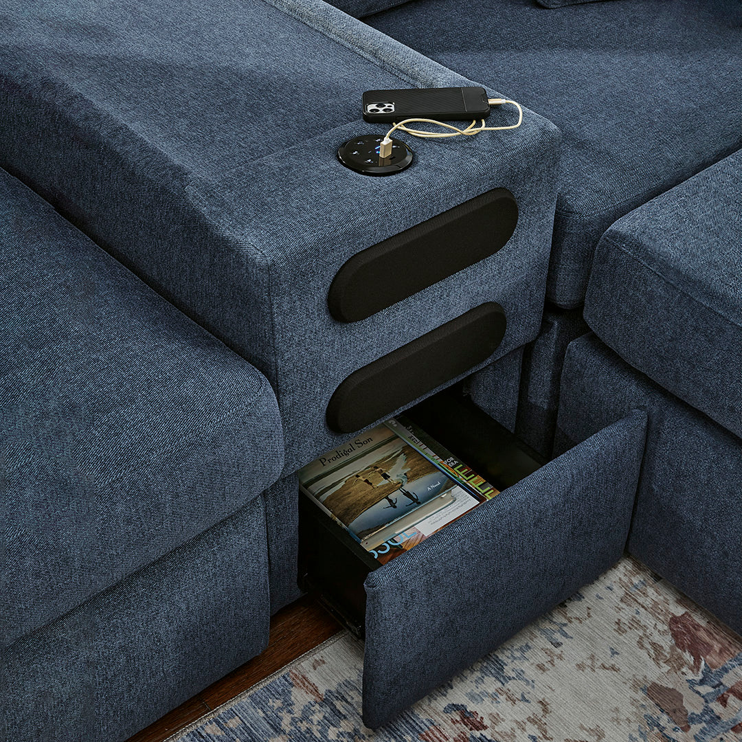 Modular Sectional Sofa - Customizable Living Room Furniture for Modern Homes | Perfect for Small Spaces, Apartments & Family Gatherings