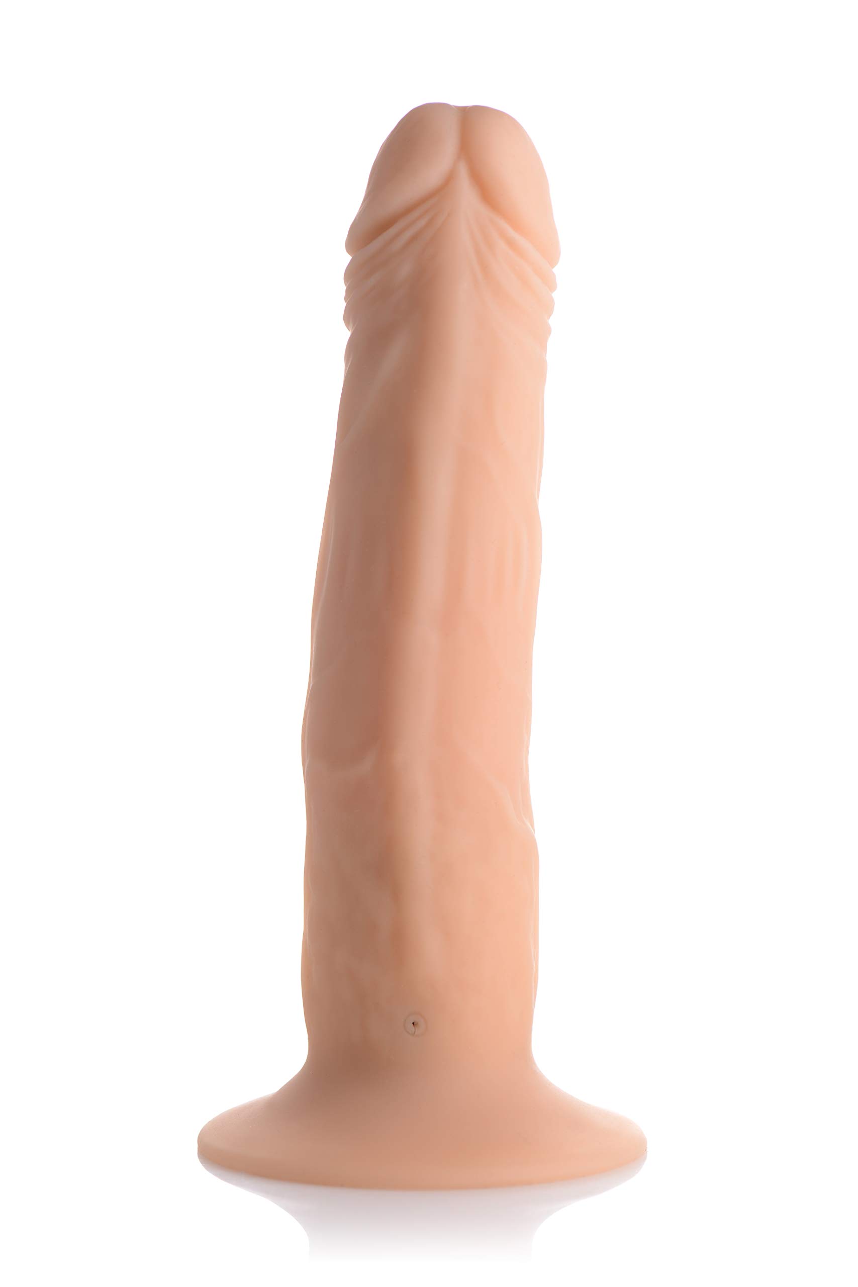 7X Thrusting Remote Control Dildo - Small Rechargeable Vibrator for Couples Play, Solo Pleasure & Long Distance Relationships - Waterproof Adult Toy for Bedroom Fun