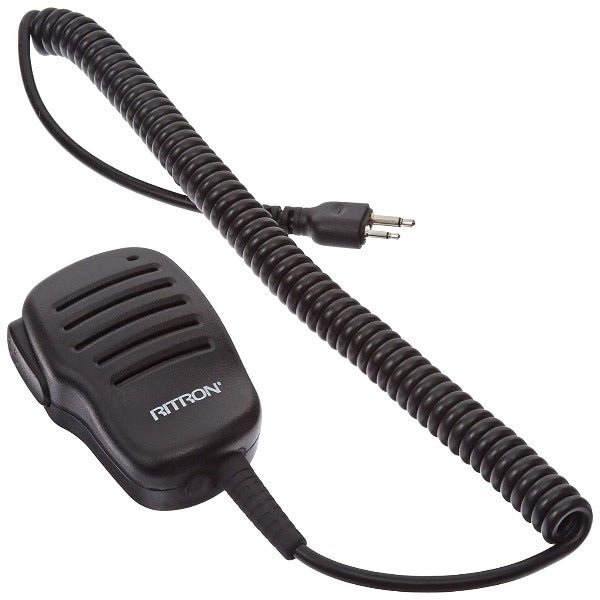 Ritron RSM 3XA Professional Remote Speaker Microphone with Swivel Lapel Clip - Ideal for Two-Way Radios, Security, and Outdoor Communication