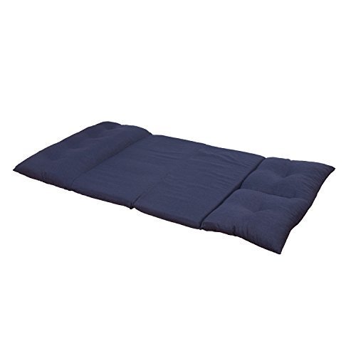 Foldable Floor Couch & Sofa - Adjustable Fabric Chaise Lounge for Living Room, Bedroom - Navy Blue | Perfect for Small Spaces, Movie Nights & Relaxing