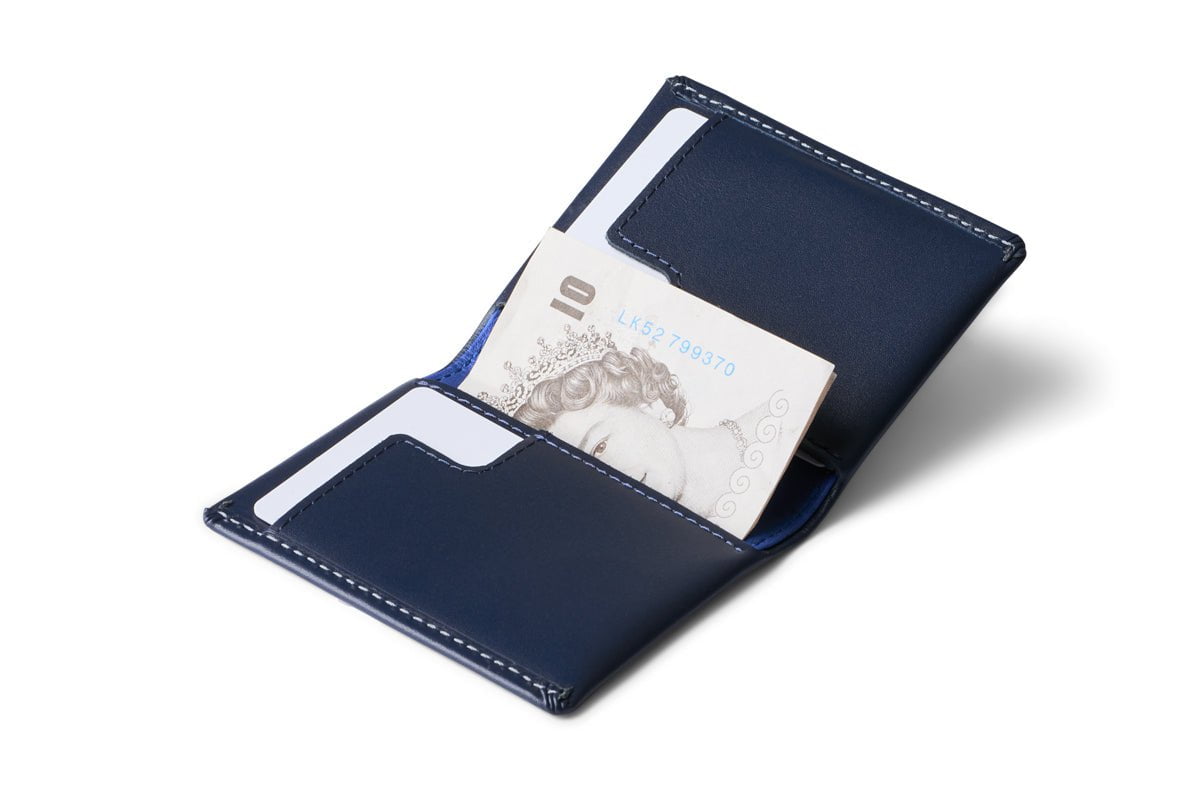 Bellroy Slim Sleeve Wallet - Ultra-Thin Minimalist RFID Blocking Leather Wallet for Men - Perfect for Everyday Carry & Travel Essentials