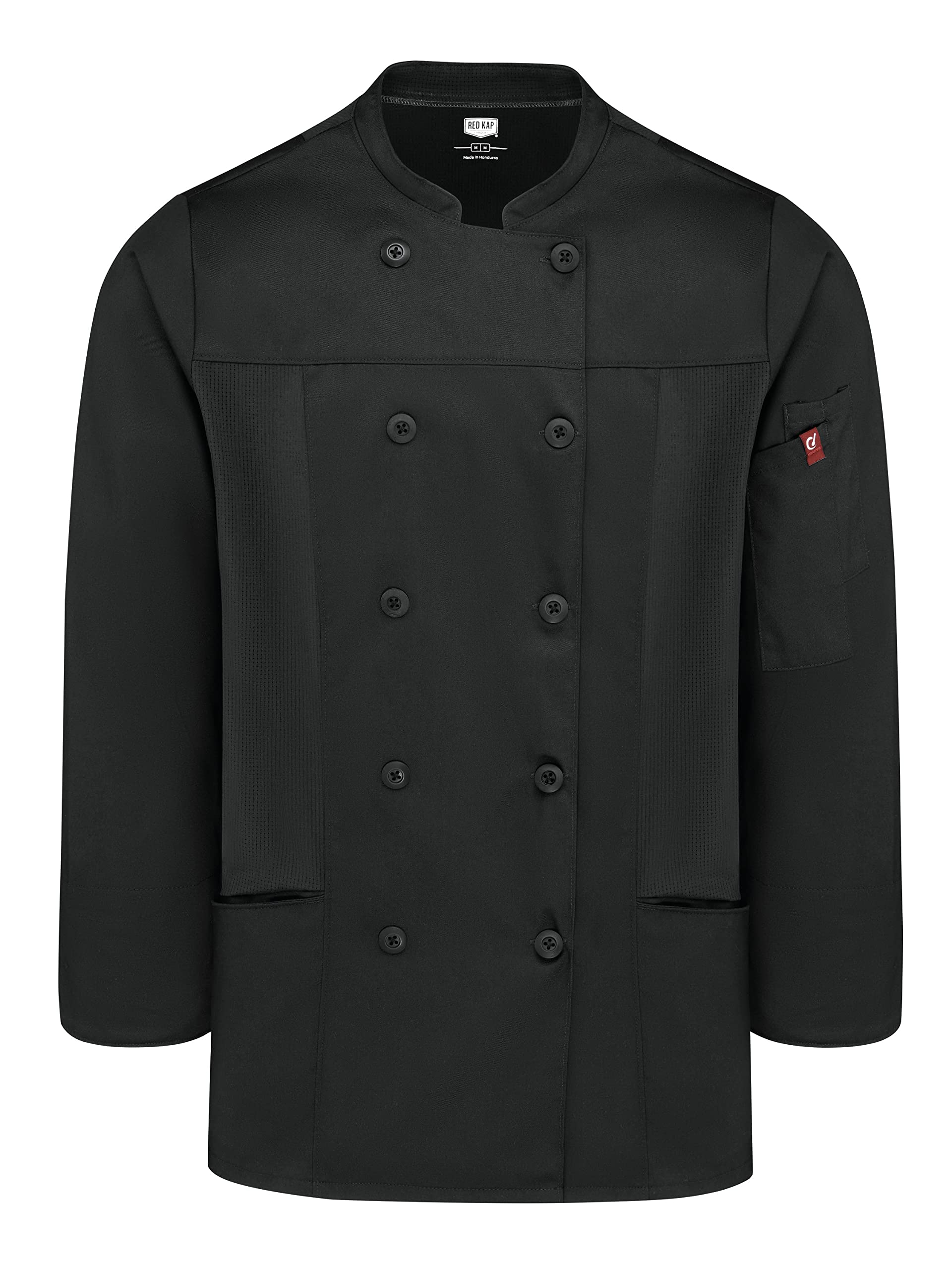 Red Kap Women's Deluxe Airflow Chef Coat - Breathable Professional Kitchen Uniform for Cooking, Baking & Culinary Arts